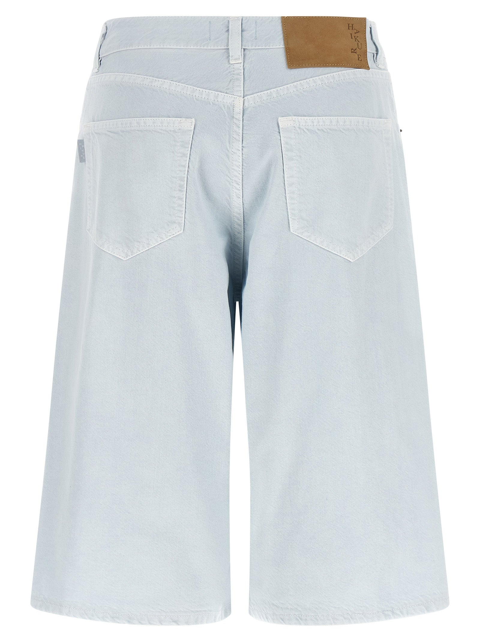 Haikure Blaue Baumwoll-Bermudashorts