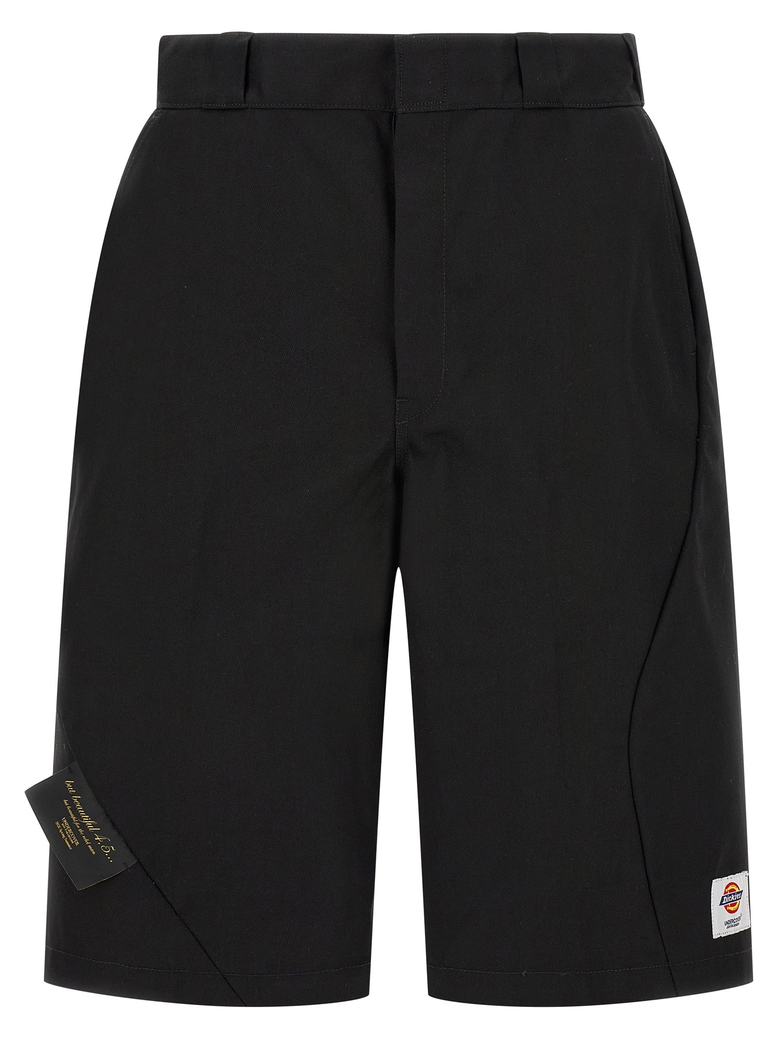 Undercover Schwarze Bermuda-Shorts aus Polyester
