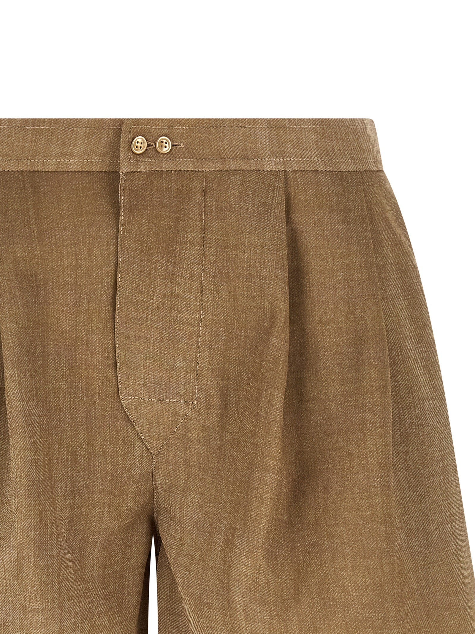 Ermanno Scervino Beige Polyester Bermuda Shorts