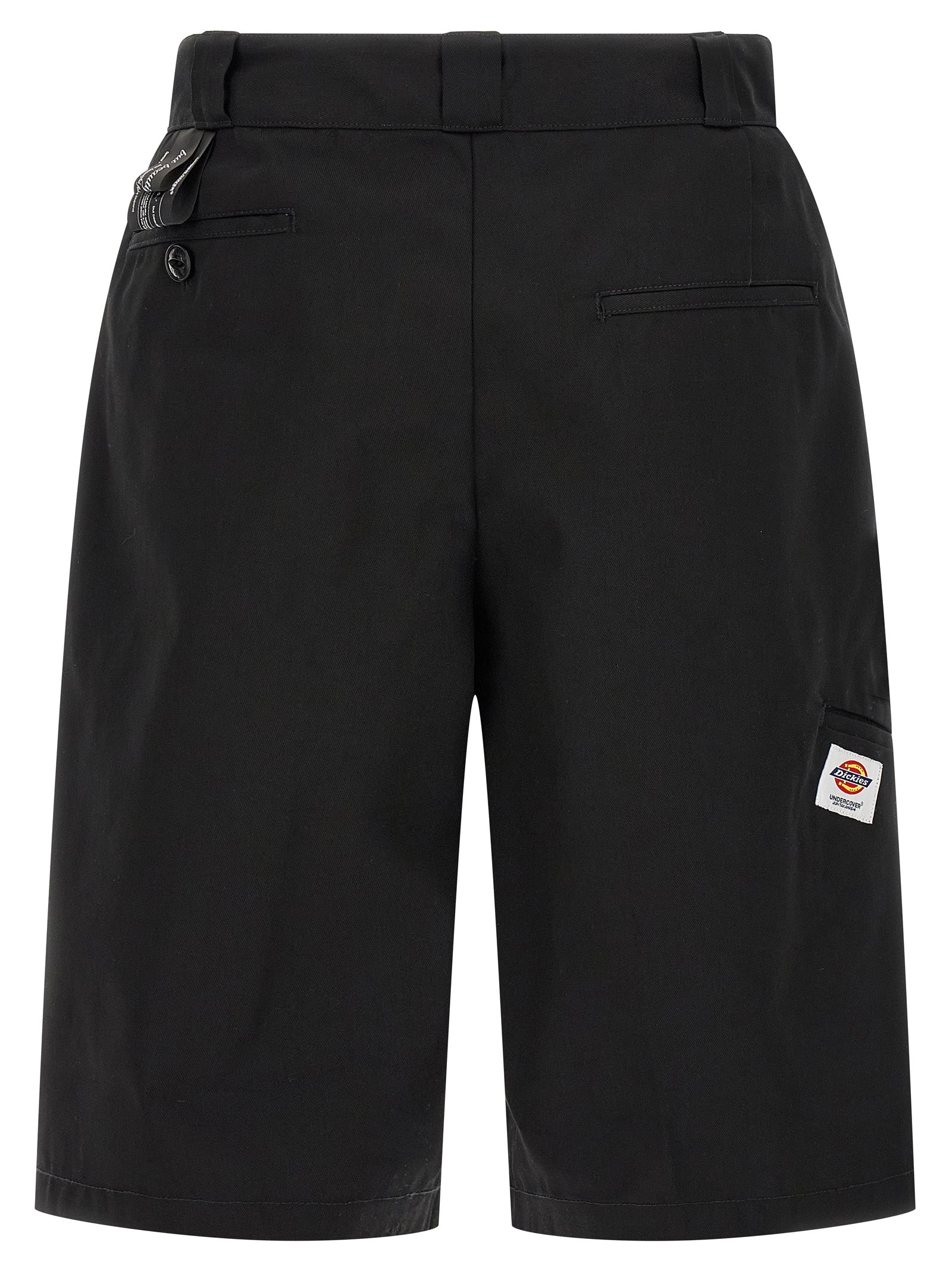 Undercover Schwarze Bermuda-Shorts aus Polyester