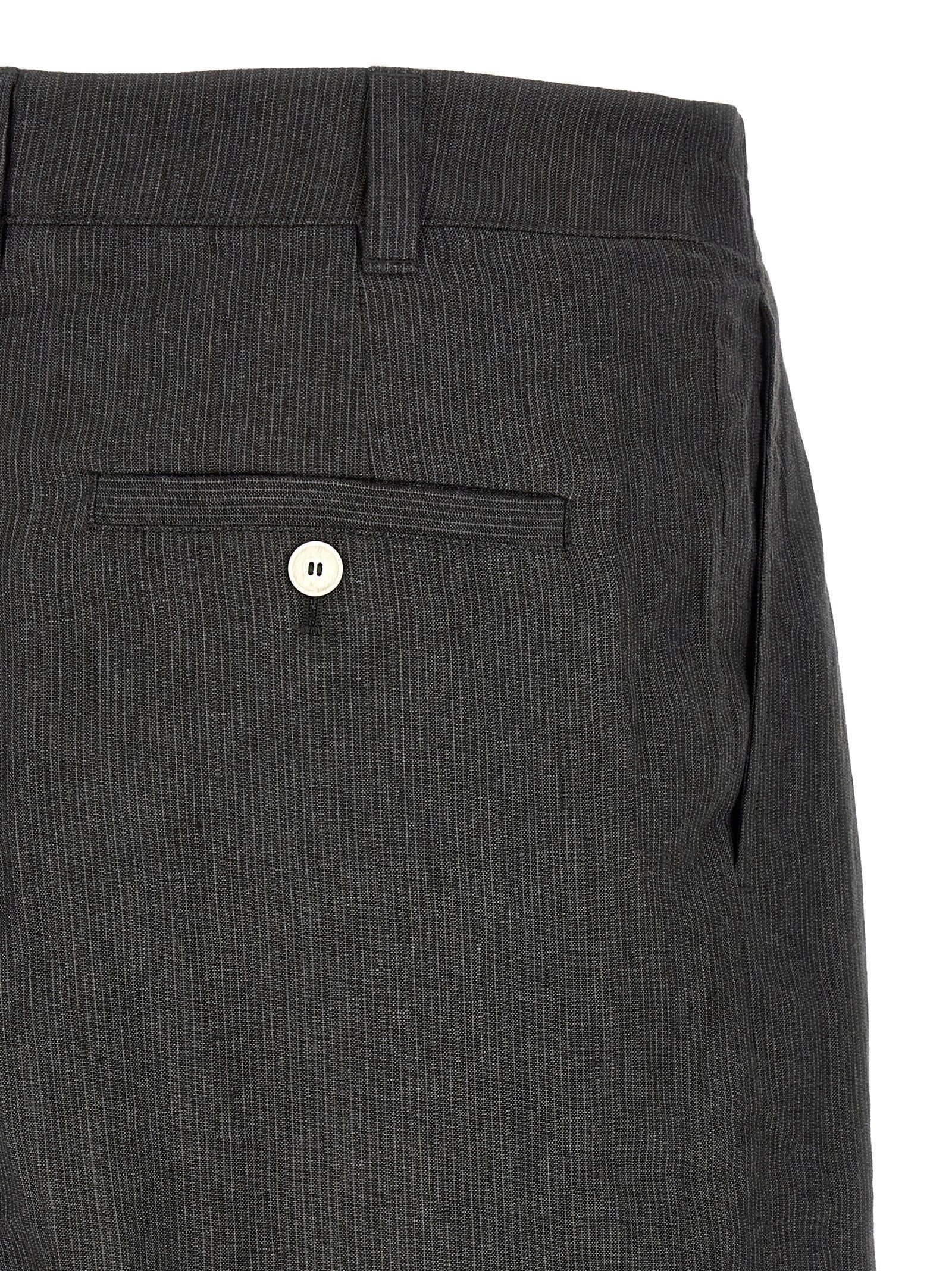 Jacquemus Graue Leinen-Bermudashorts