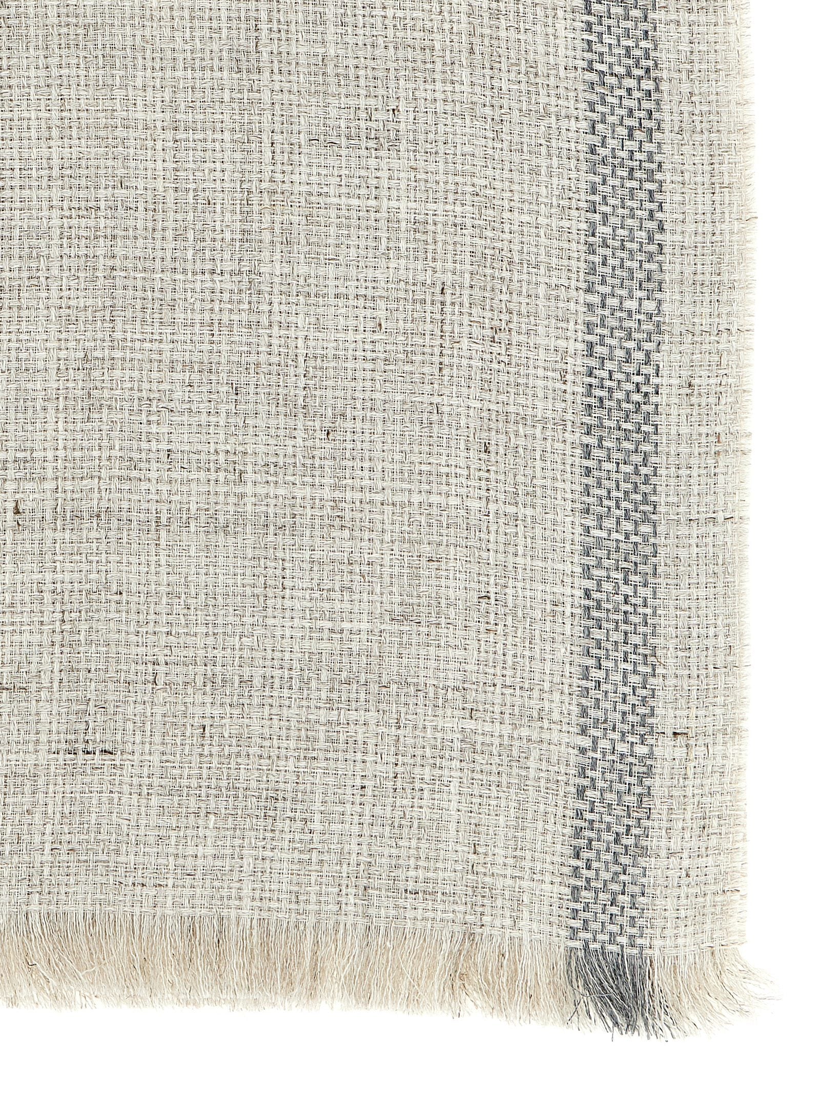 Brunello Cucinelli Grauer Leinen-Schal