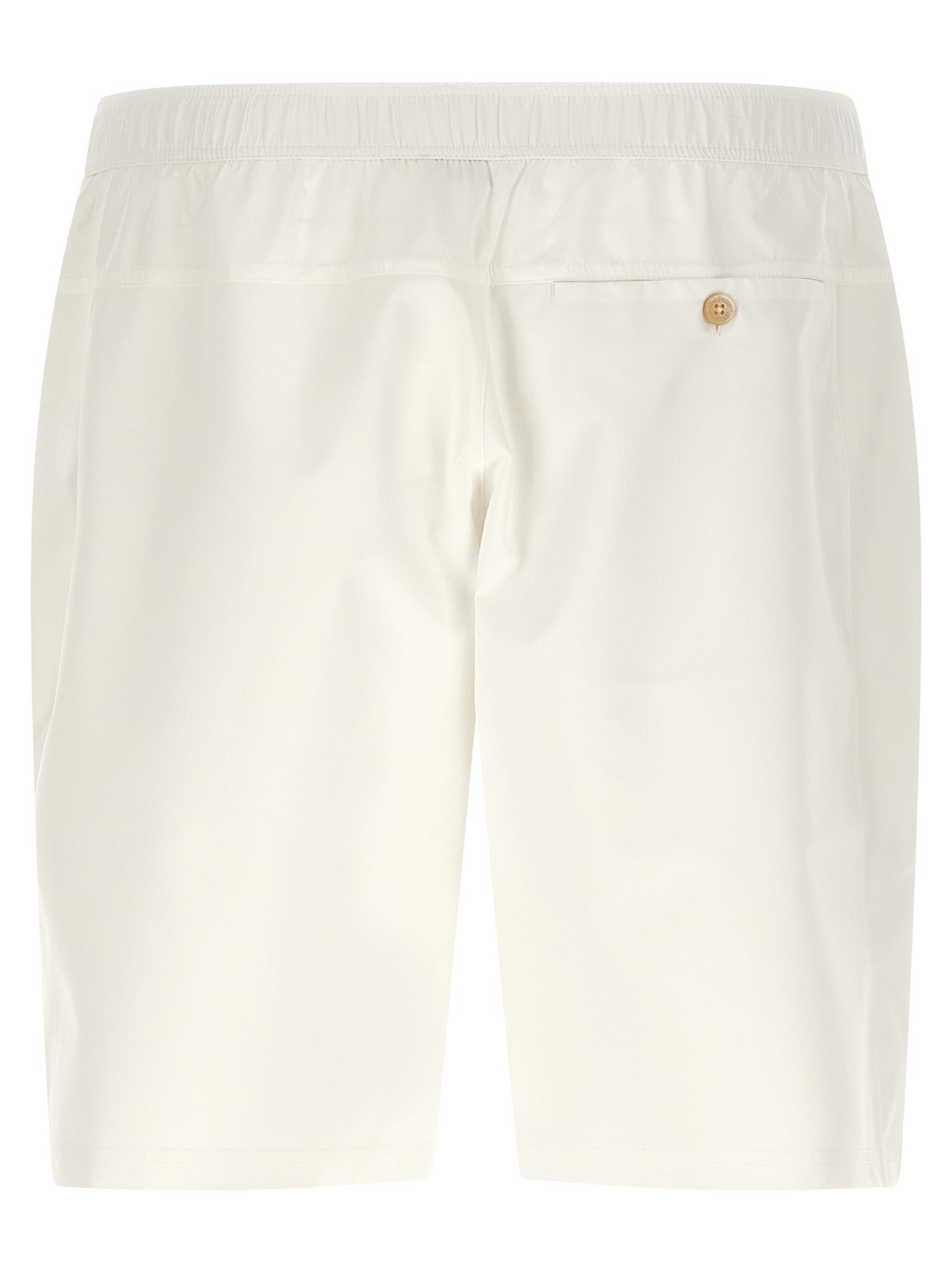 Brunello Cucinelli Weiße Bermuda-Shorts aus Polyester