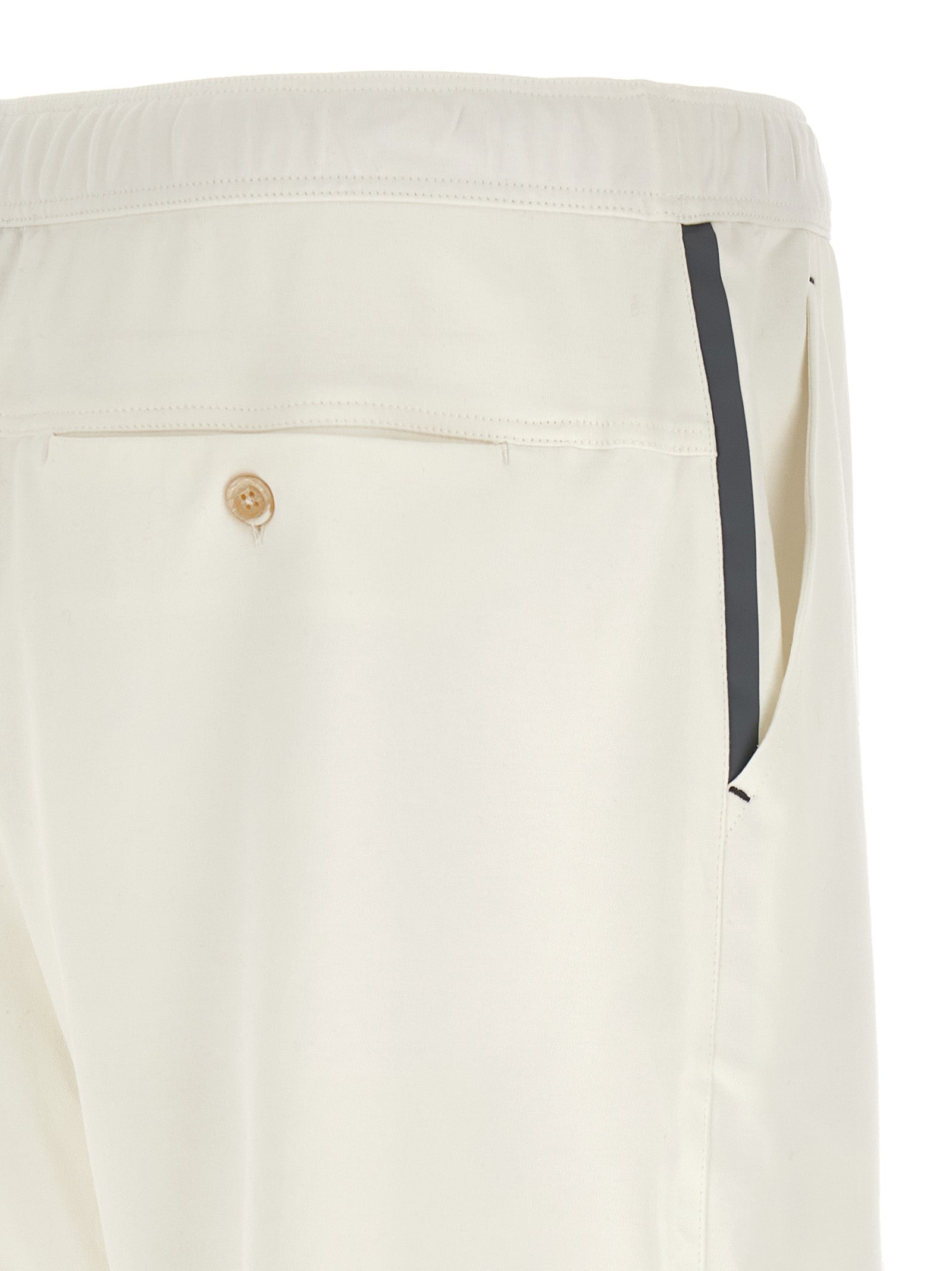 Brunello Cucinelli Weiße Baumwoll-Bermudashorts