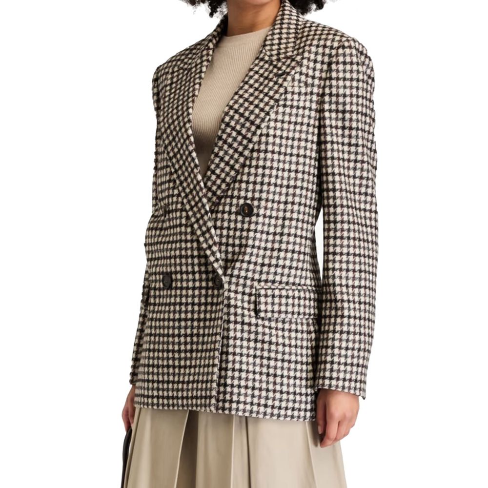 Brunello Cucinelli Brauner Alpaka-Leder-Blazer