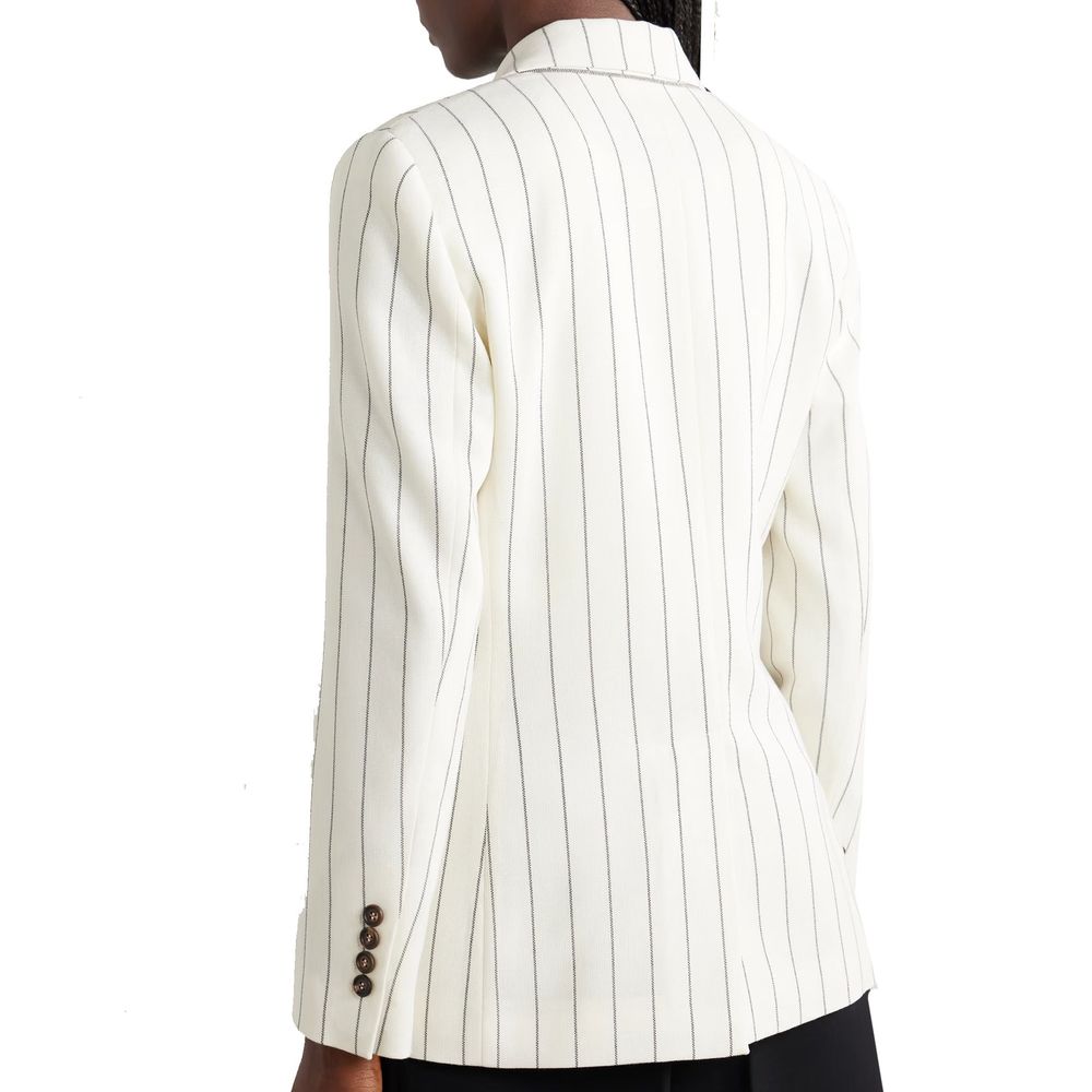 Brunello Cucinelli Weißer Wollblazer