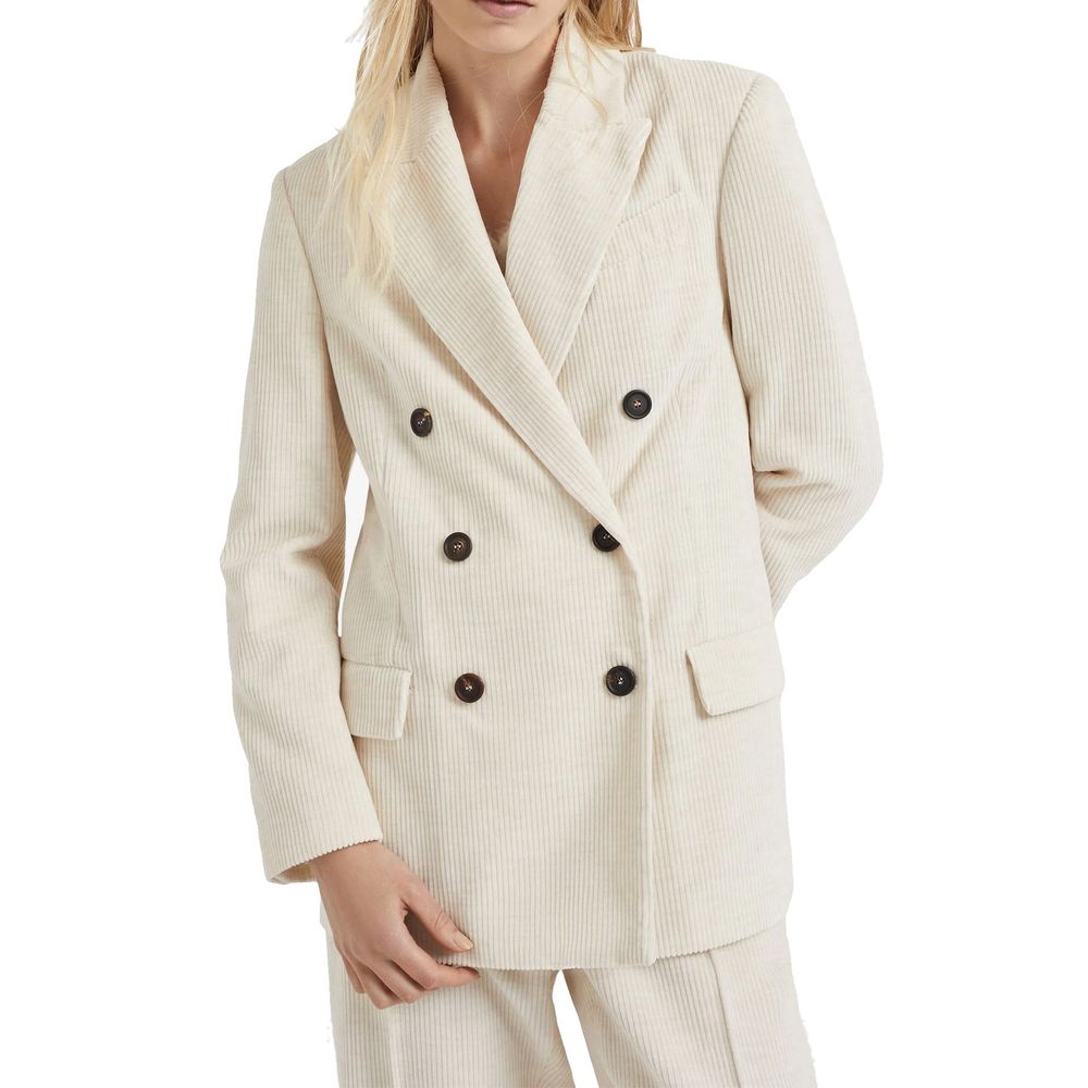 Brunello Cucinelli Weißer Baumwollblazer