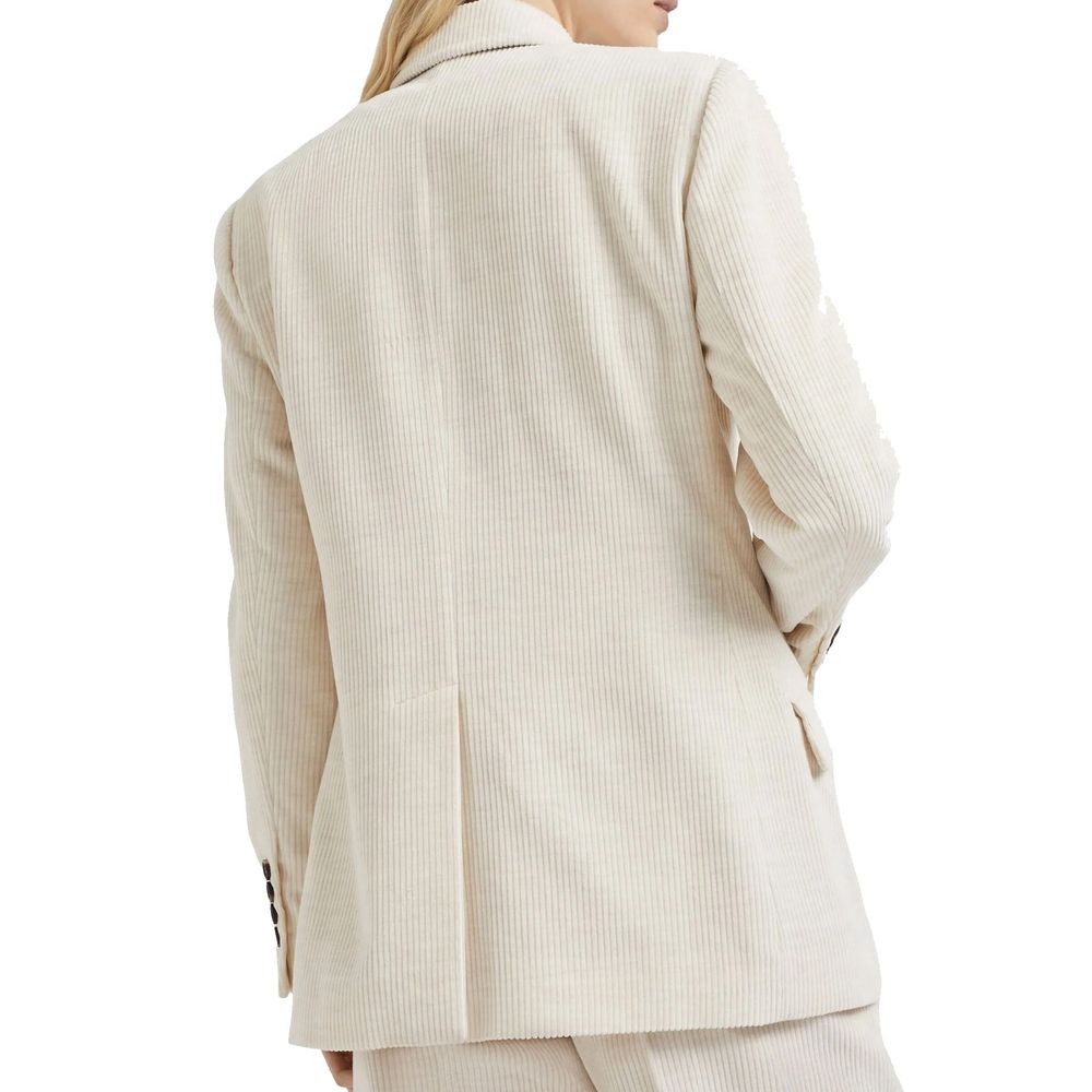Brunello Cucinelli Weißer Baumwollblazer