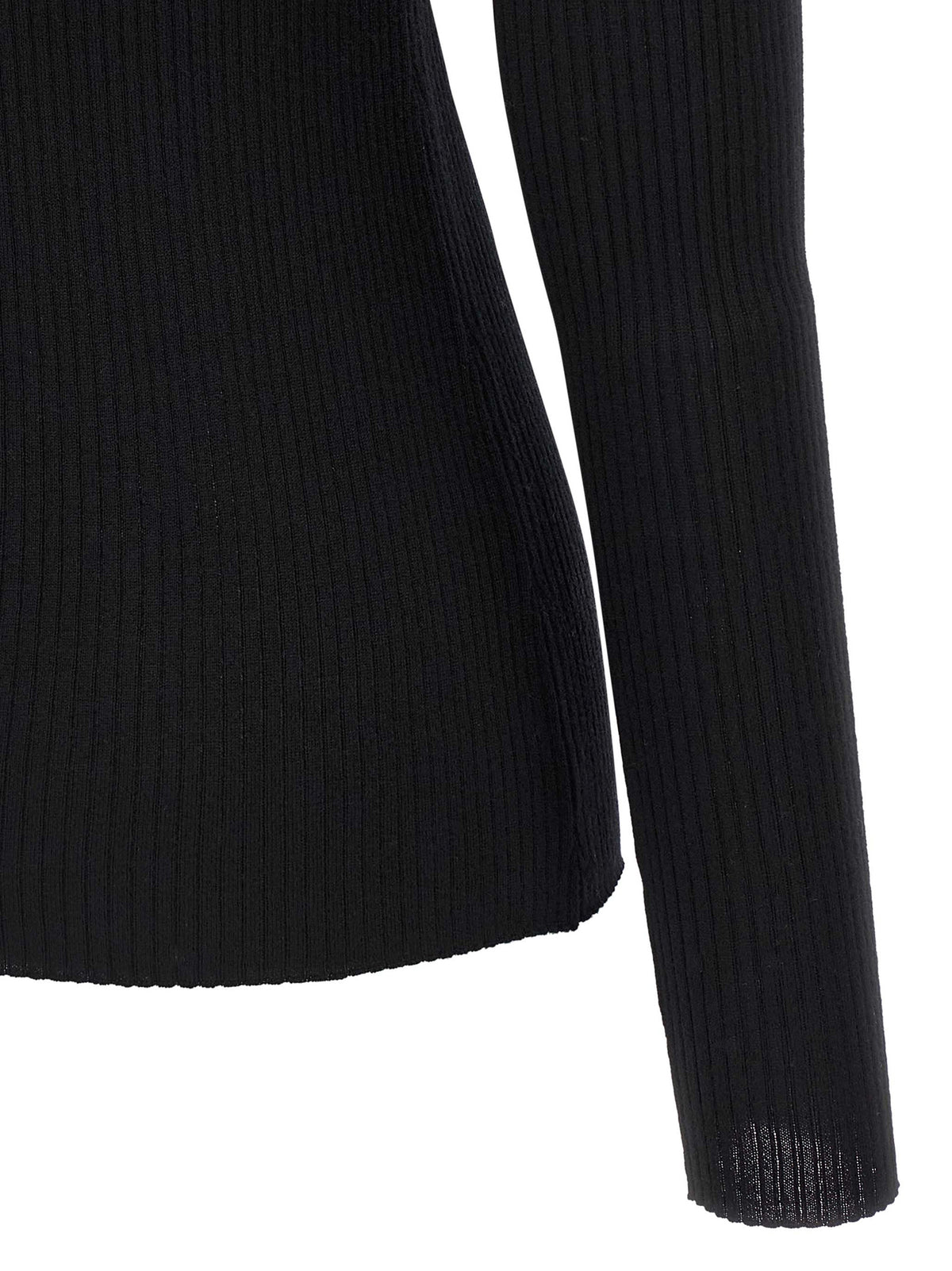 Theory Schwarzer Cardigan aus Merinowolle