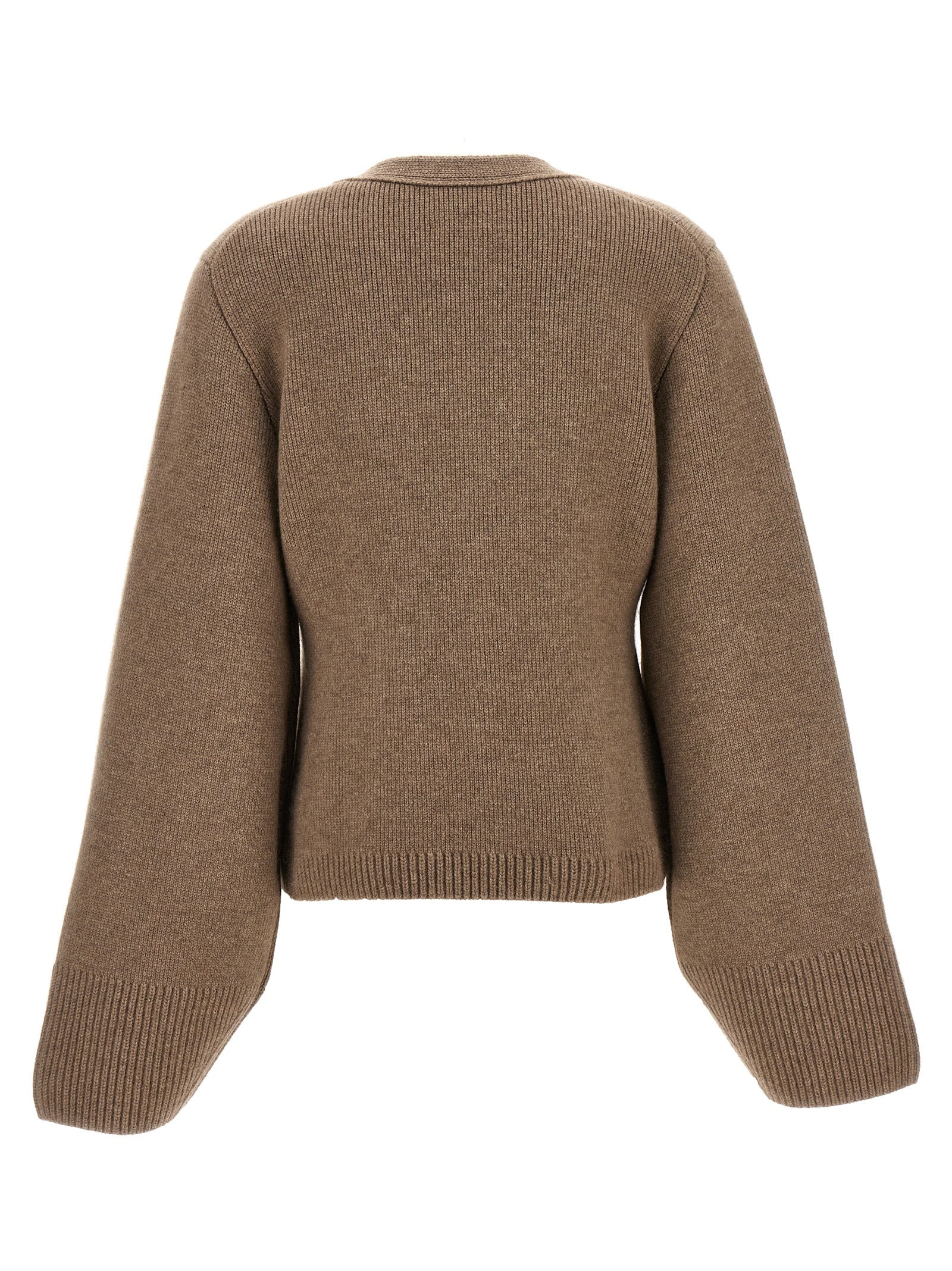 Khaite Brauner Kaschmir-Strickjacke