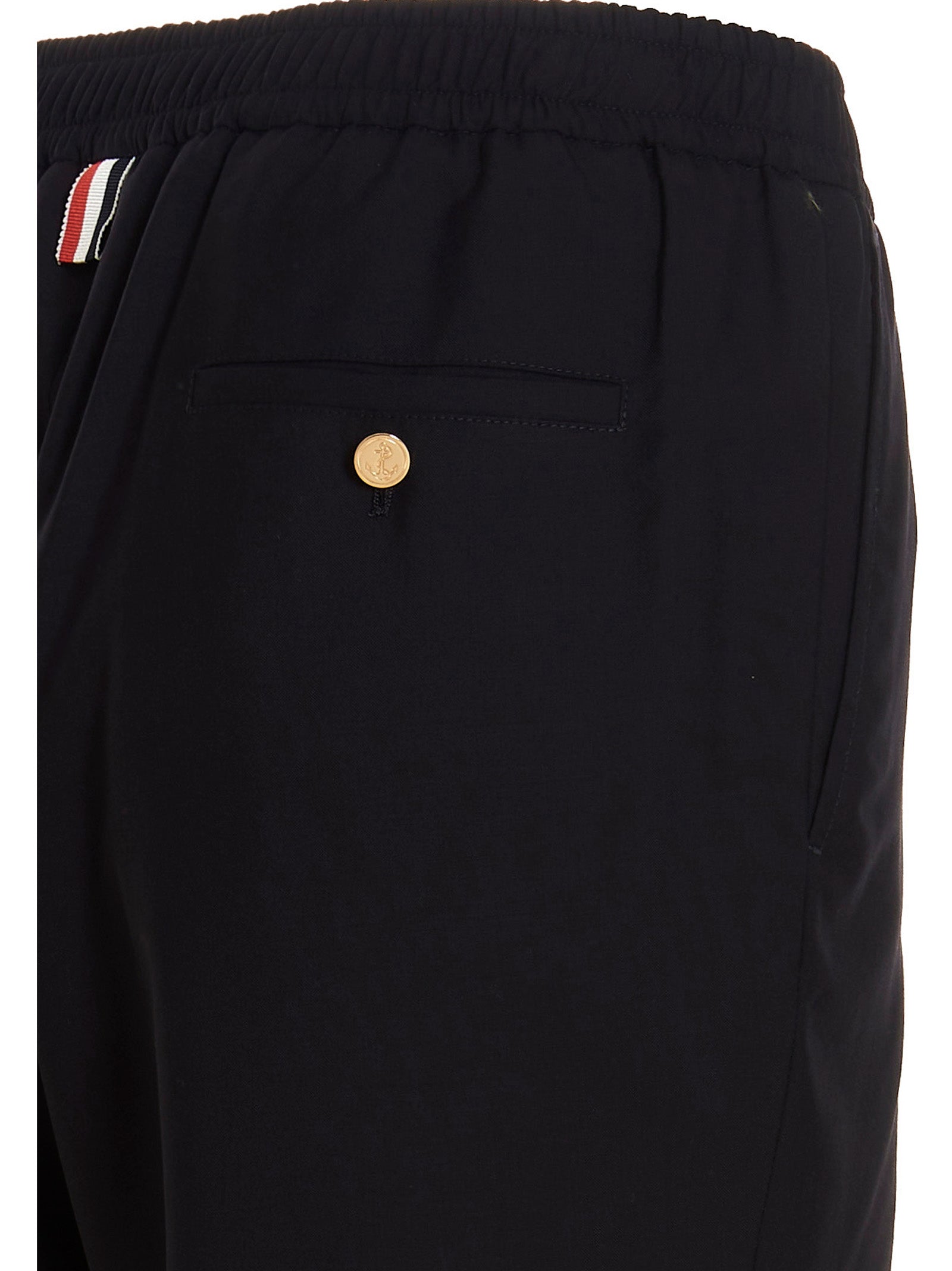 Thom Browne Blaue Woll-Sporthose