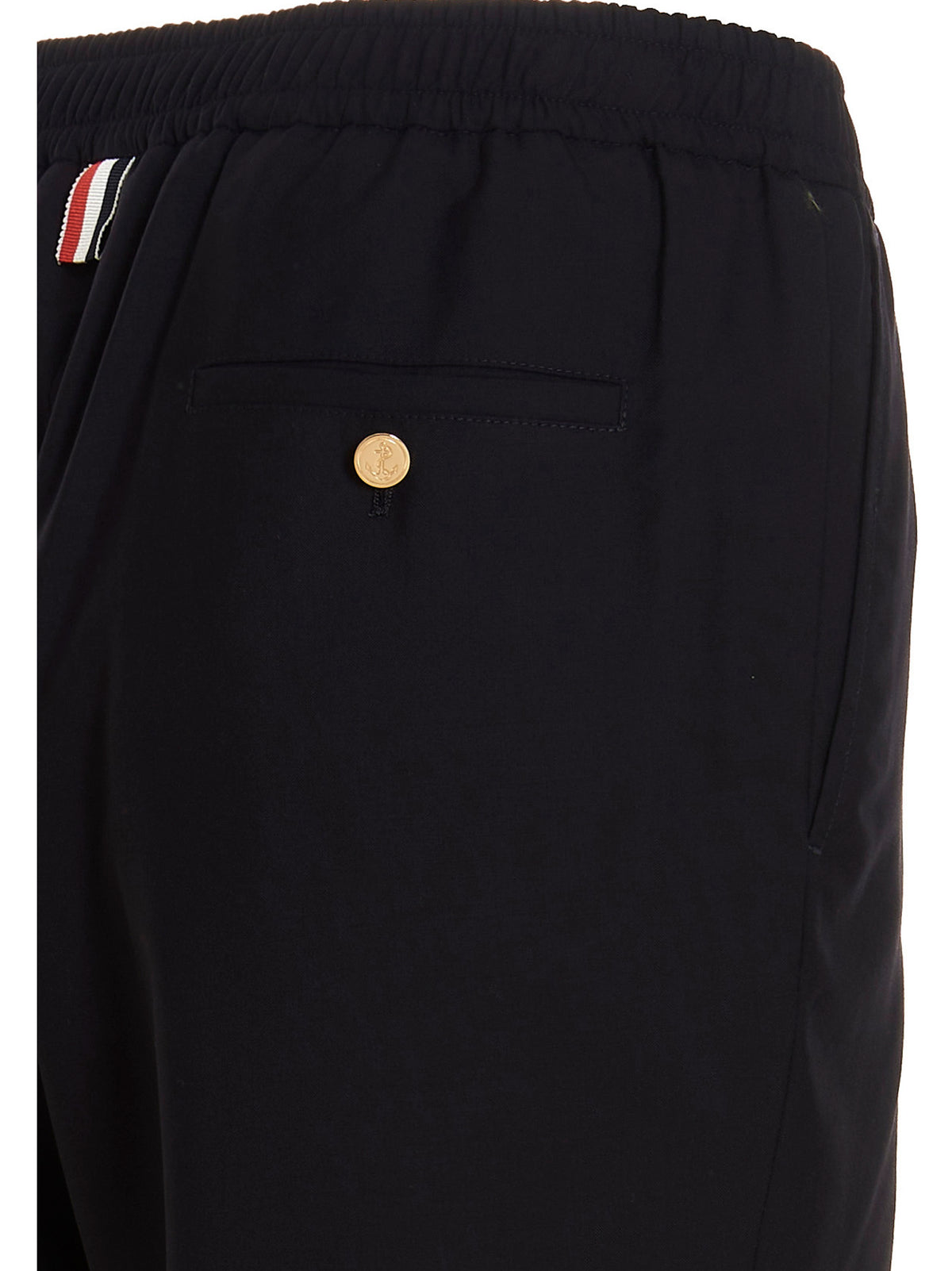 Thom Browne Blaue Woll-Sporthose