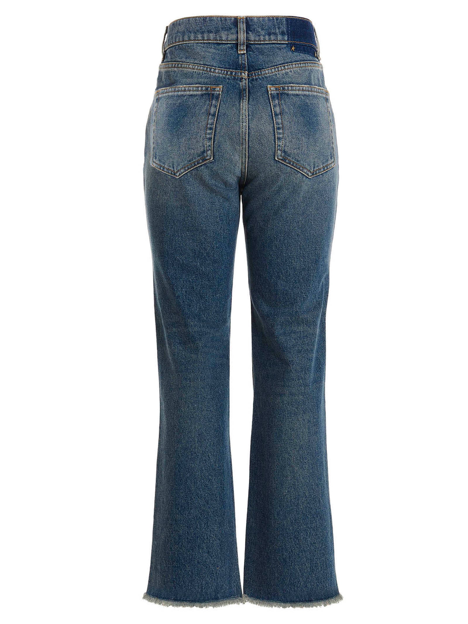 Golden Goose Blaue Baumwoll-Jeans mit ausgestelltem Bein