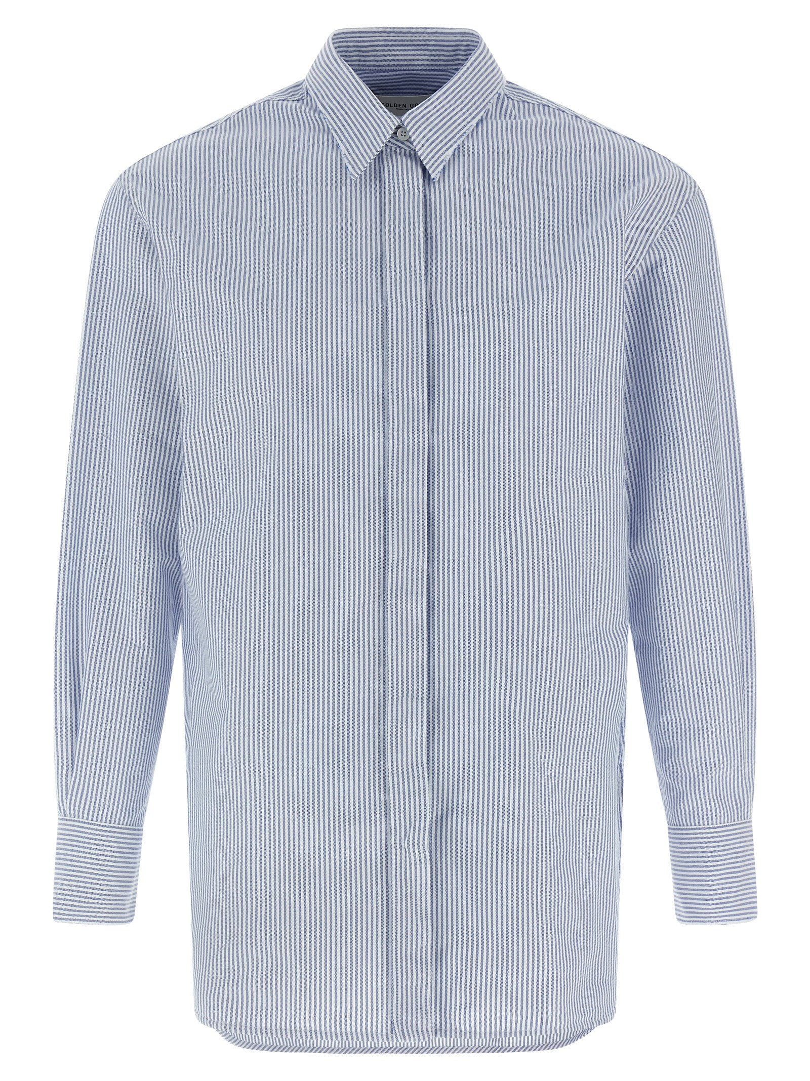 Golden Goose Blaue Baumwollbluse