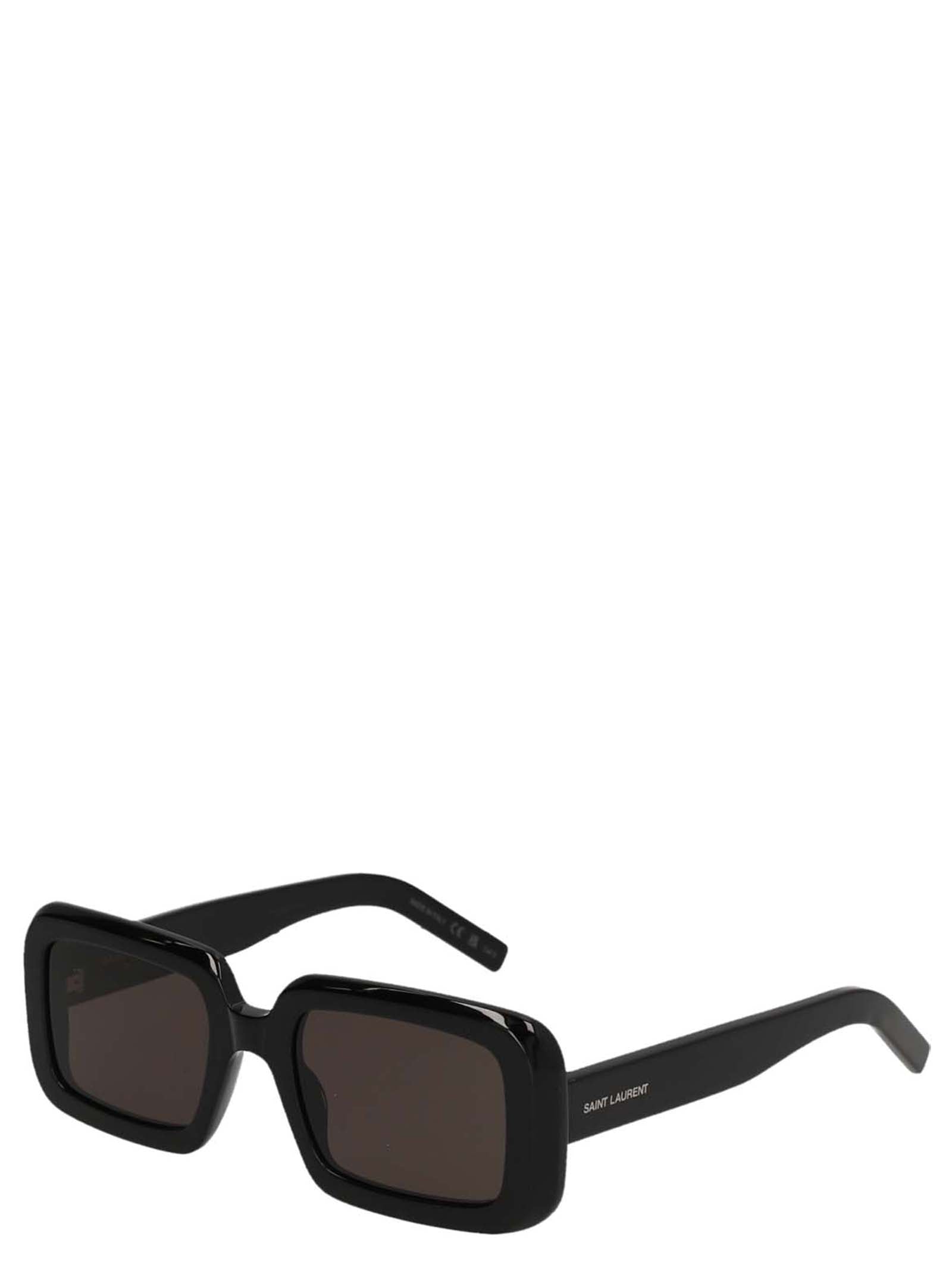 Saint Laurent Schwarze Sonnenbrille aus Acetat