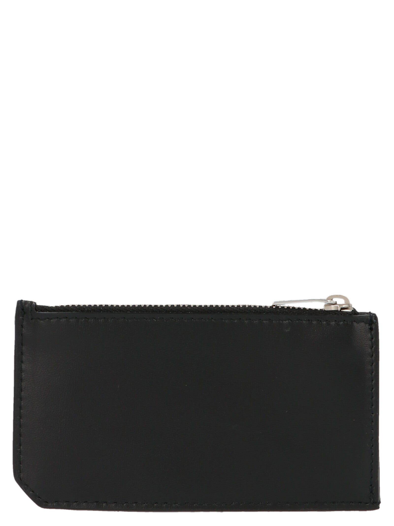Saint Laurent Schwarzer Kalbsleder-Kartenetui