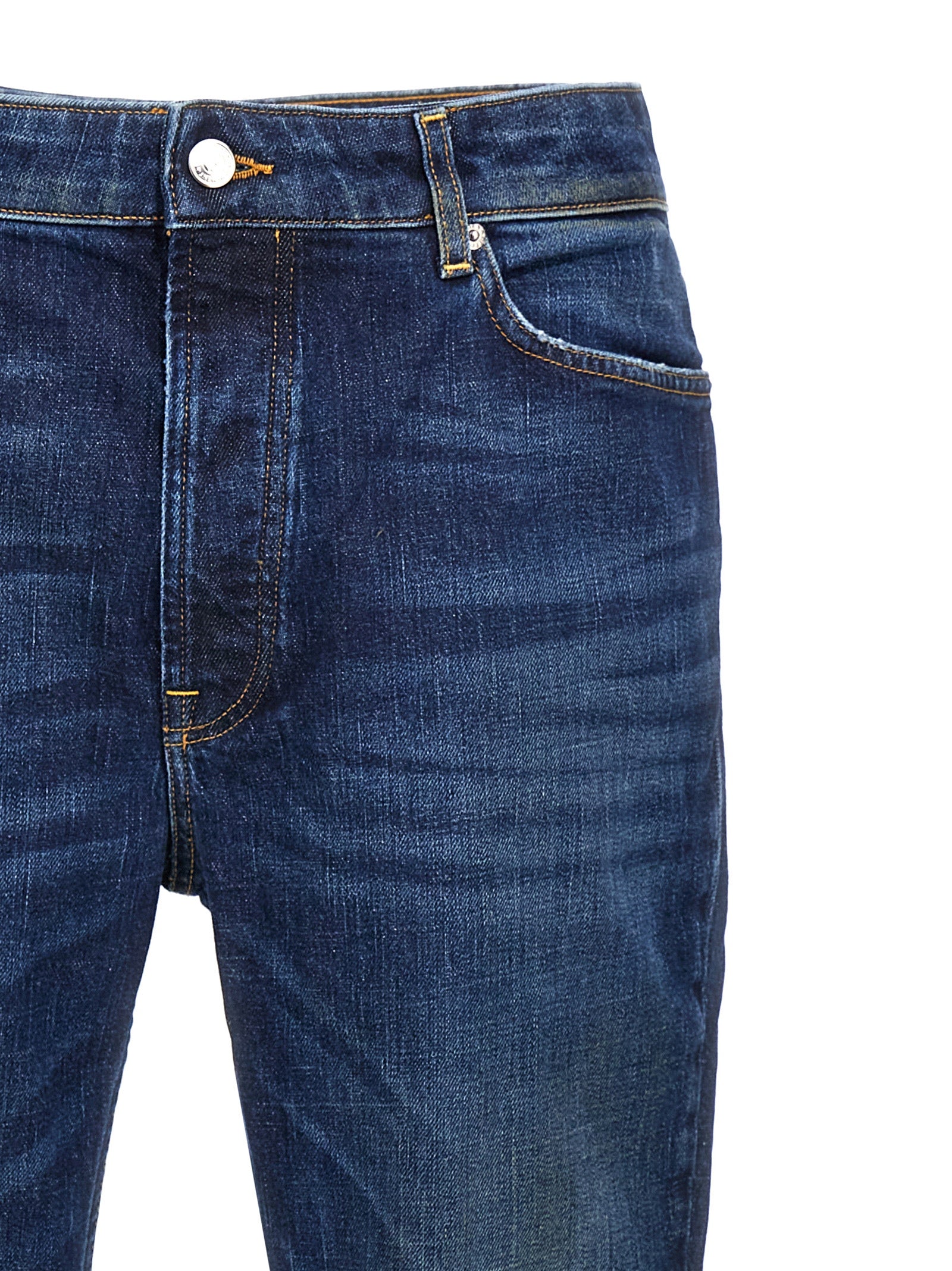Department 5 Blaue Jeans aus Baumwolle im geraden Schnitt