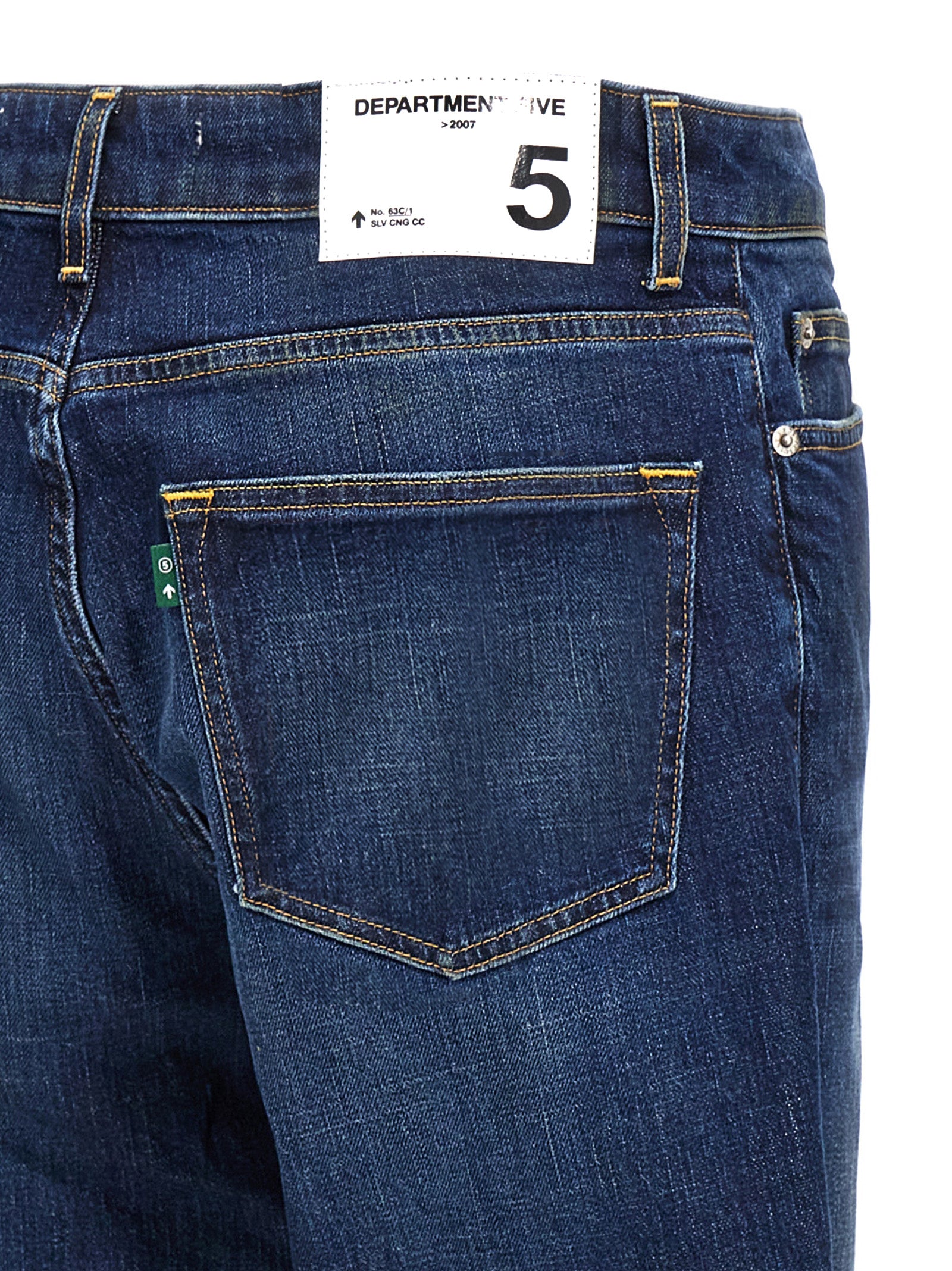 Department 5 Blaue Jeans aus Baumwolle im geraden Schnitt