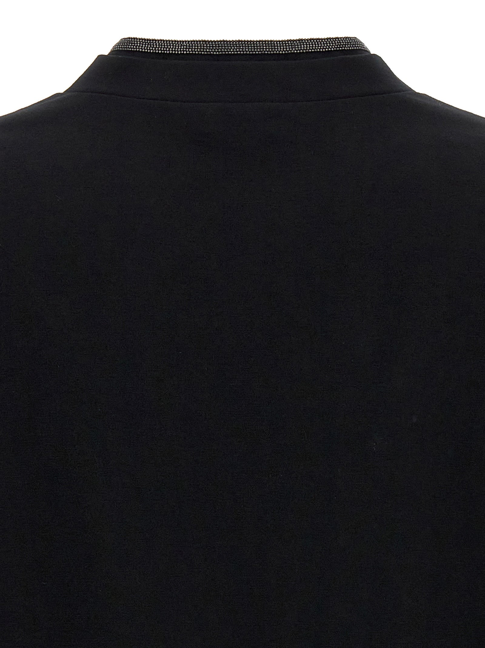 Brunello Cucinelli Schwarzes Baumwoll-T-Shirt