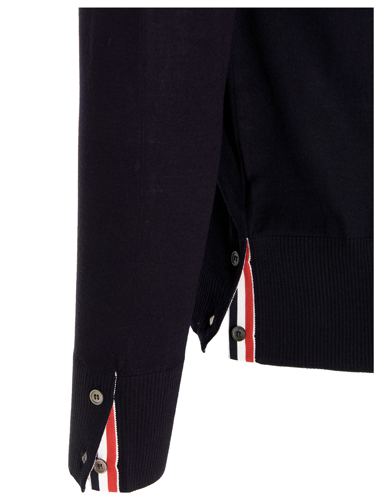 Thom Browne Blauer Cardigan aus Merinowolle