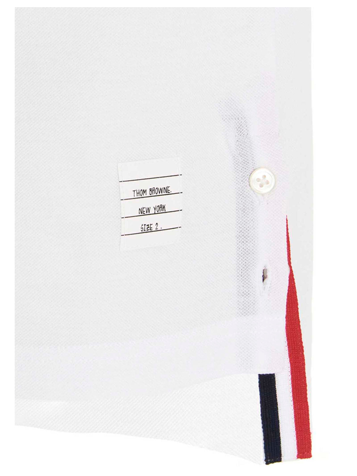 Thom Browne Weißes Poloshirt aus Baumwolle