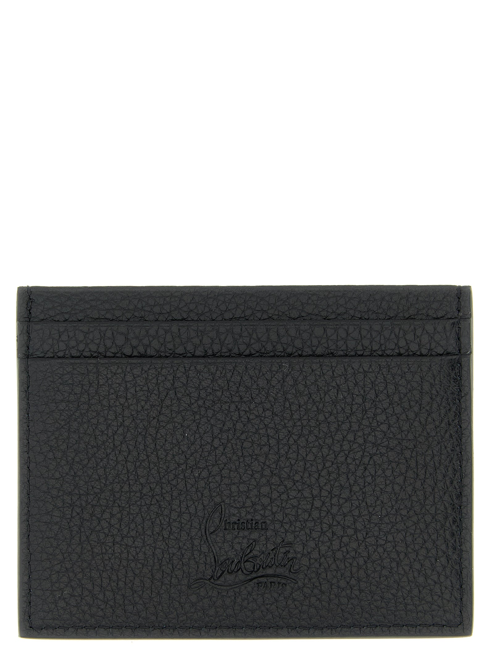 Christian Louboutin Schwarzer Kalbsleder-Kartenetui