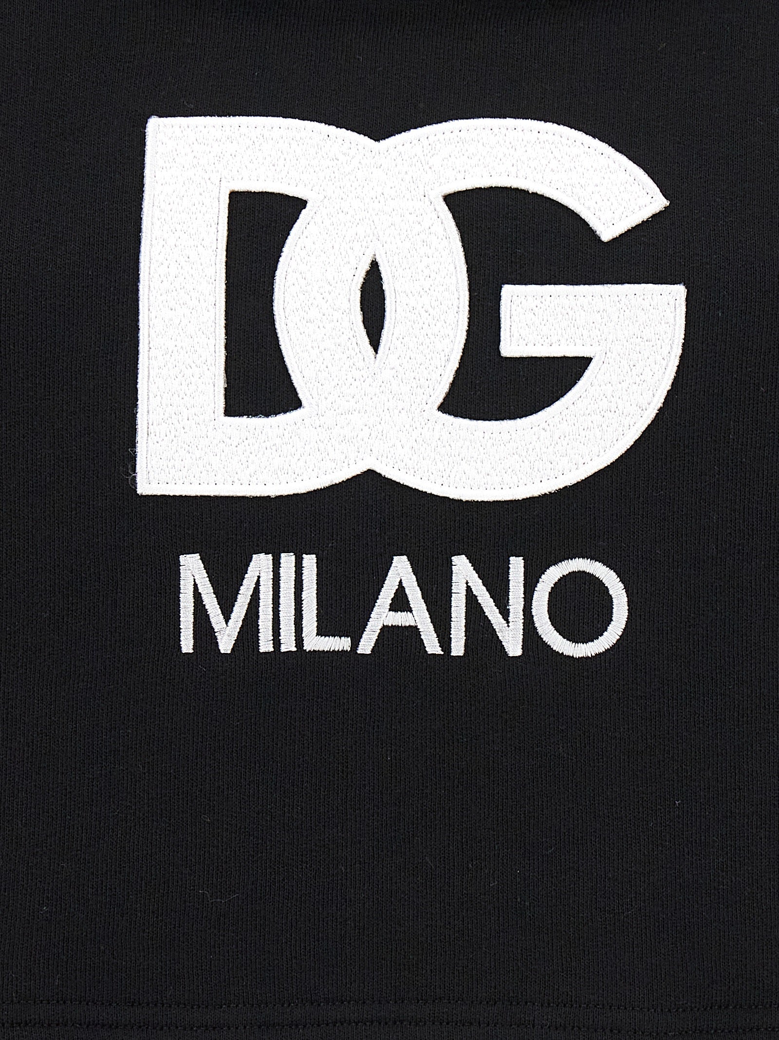 Dolce & Gabbana Schwarzer Baumwoll-Hoodie