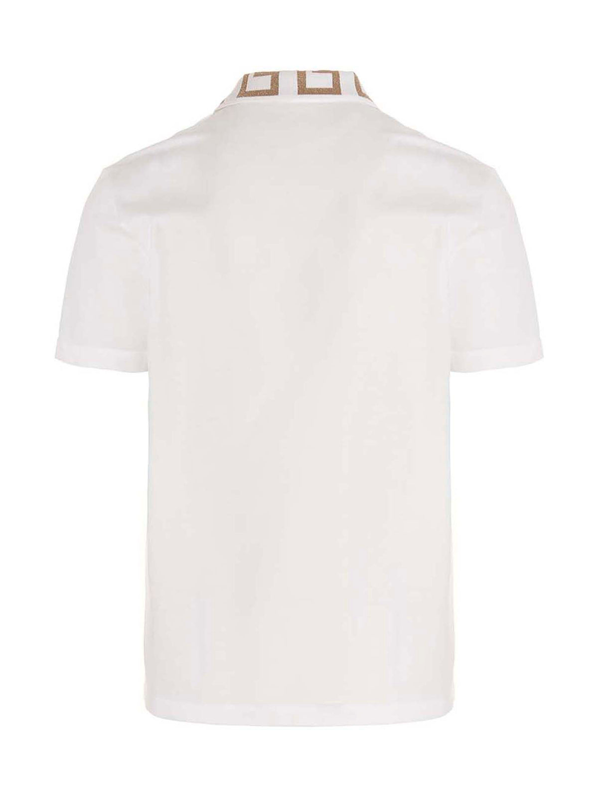 Versace Weißes Poloshirt aus Baumwolle