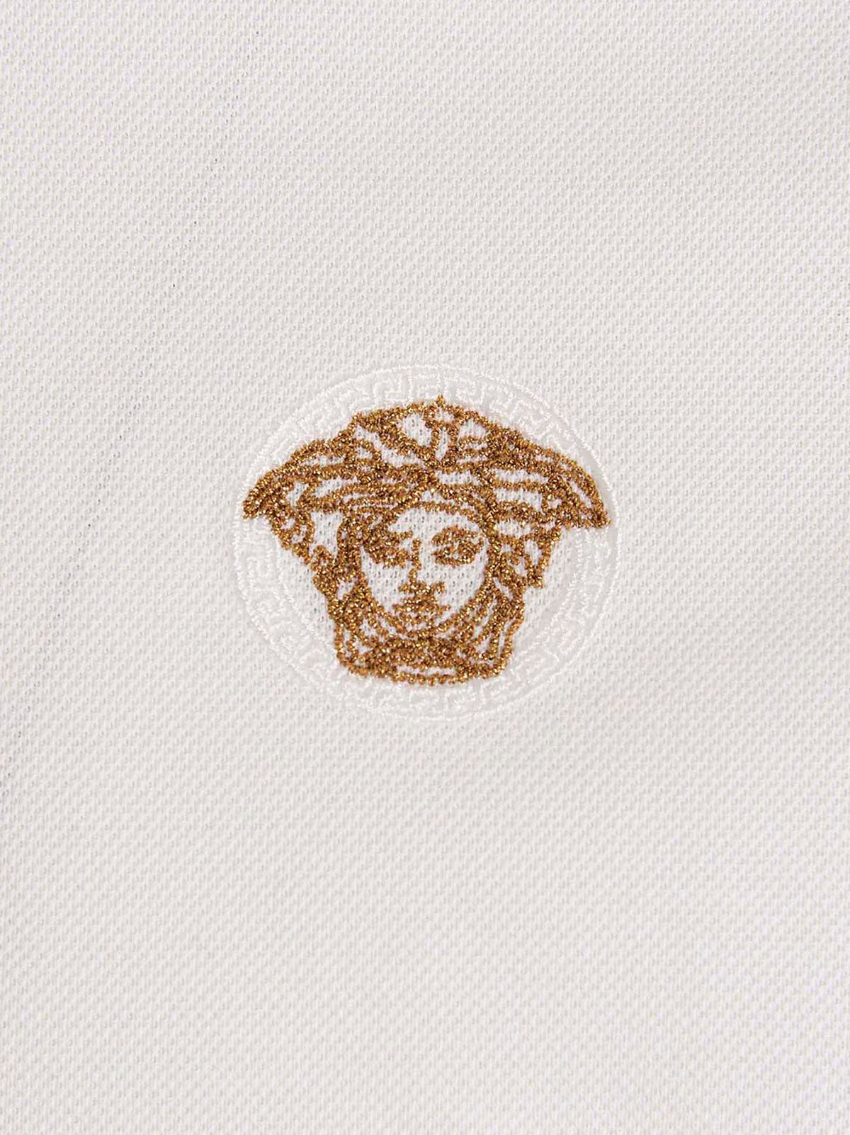 Versace Weißes Poloshirt aus Baumwolle