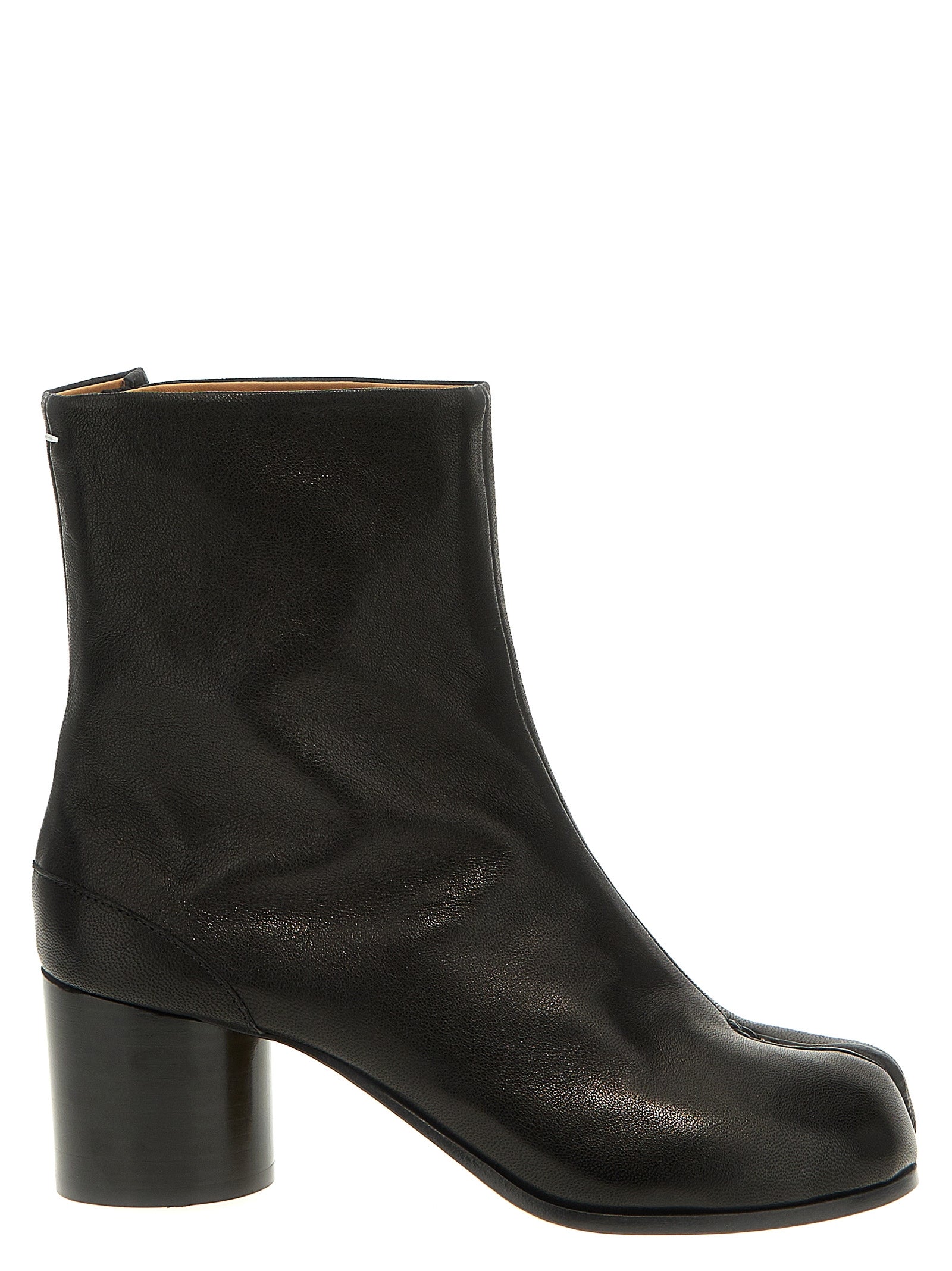 Maison Margiela Schwarze Ankle Boots aus Nappa-Leder / Kalbsleder