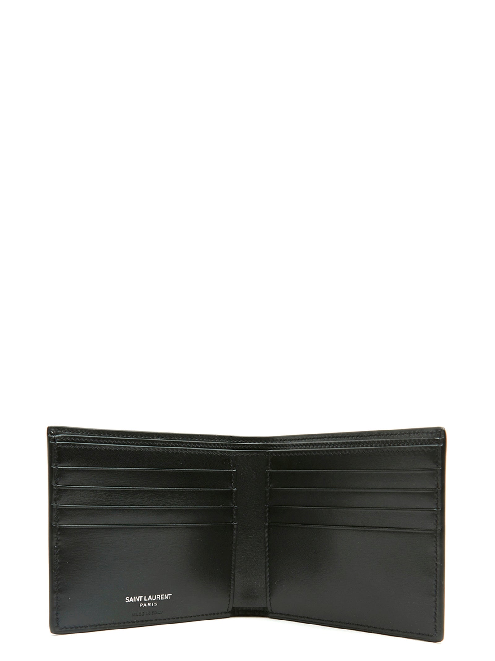 Saint Laurent Schwarzes Leder Portemonnaie