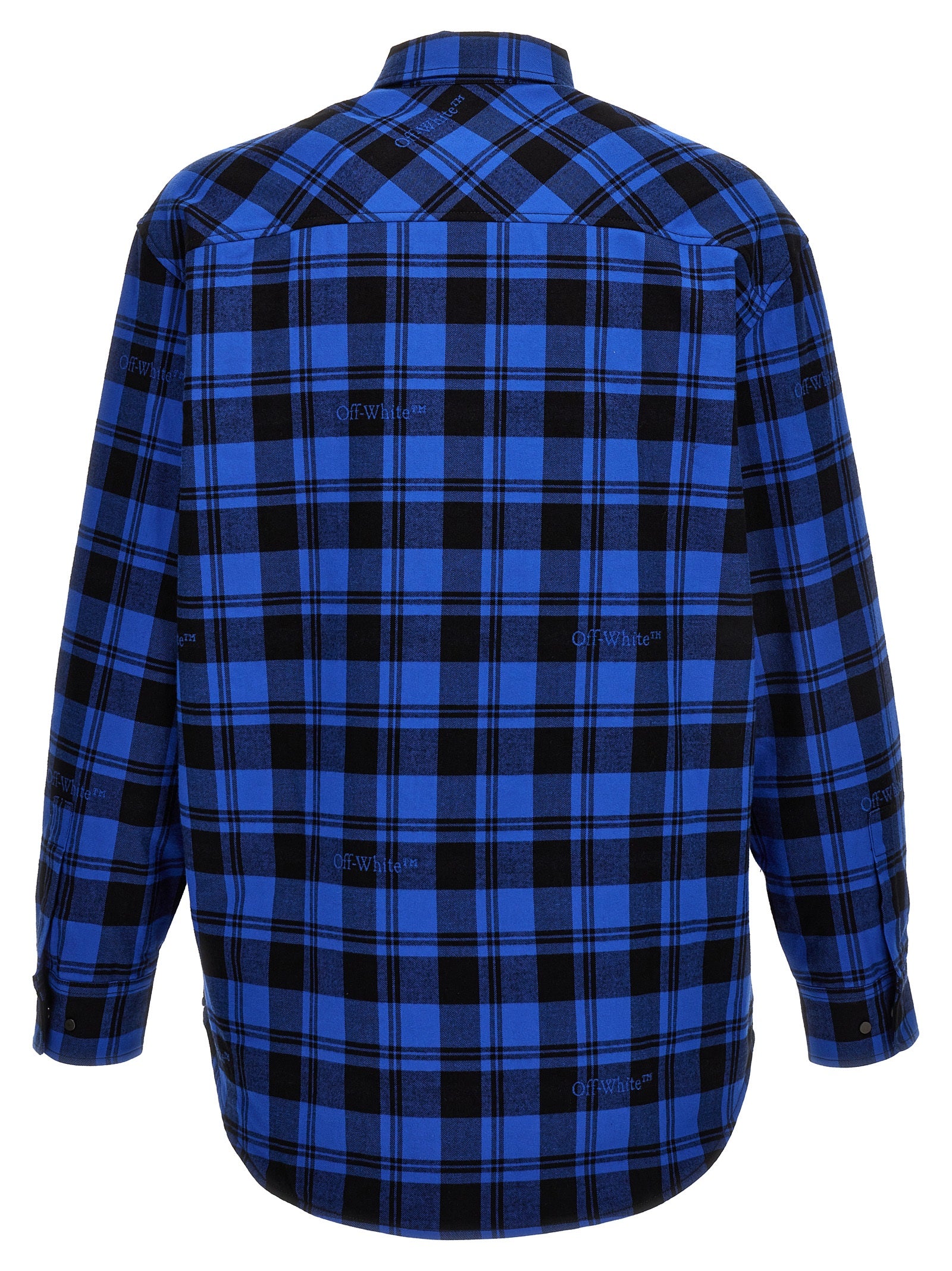 Off-White Blaues Baumwollhemd