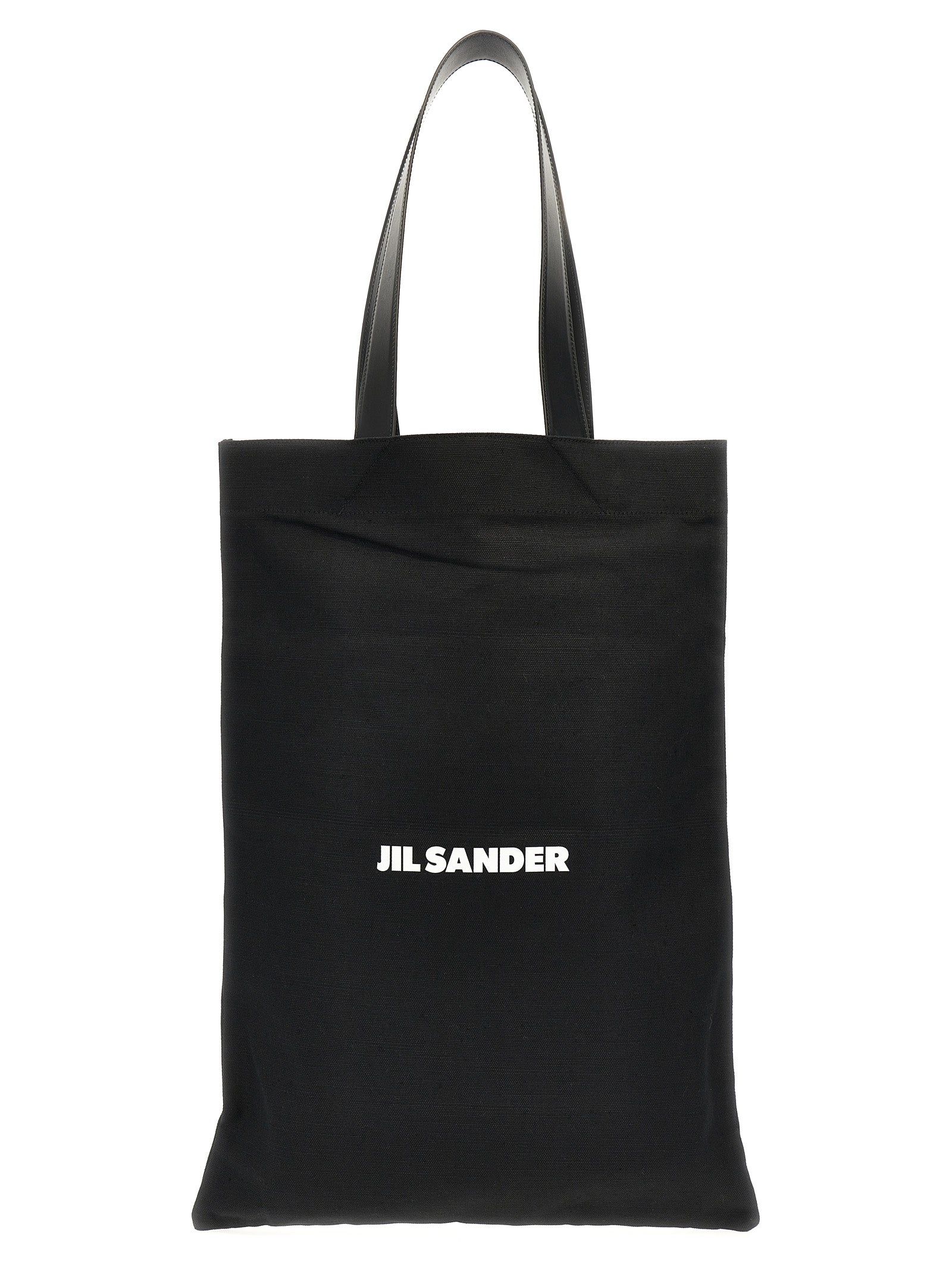Jil Sander Schwarze Baumwolltasche