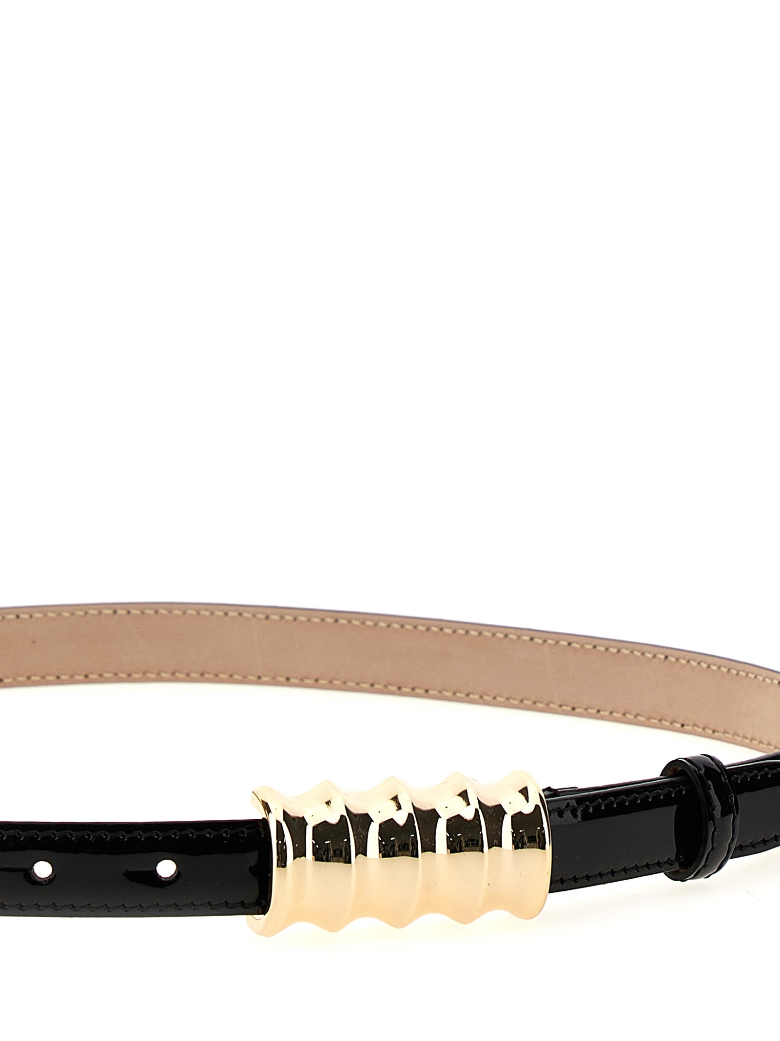 Khaite Schwarzer Kalbsleder Gürtel Regular