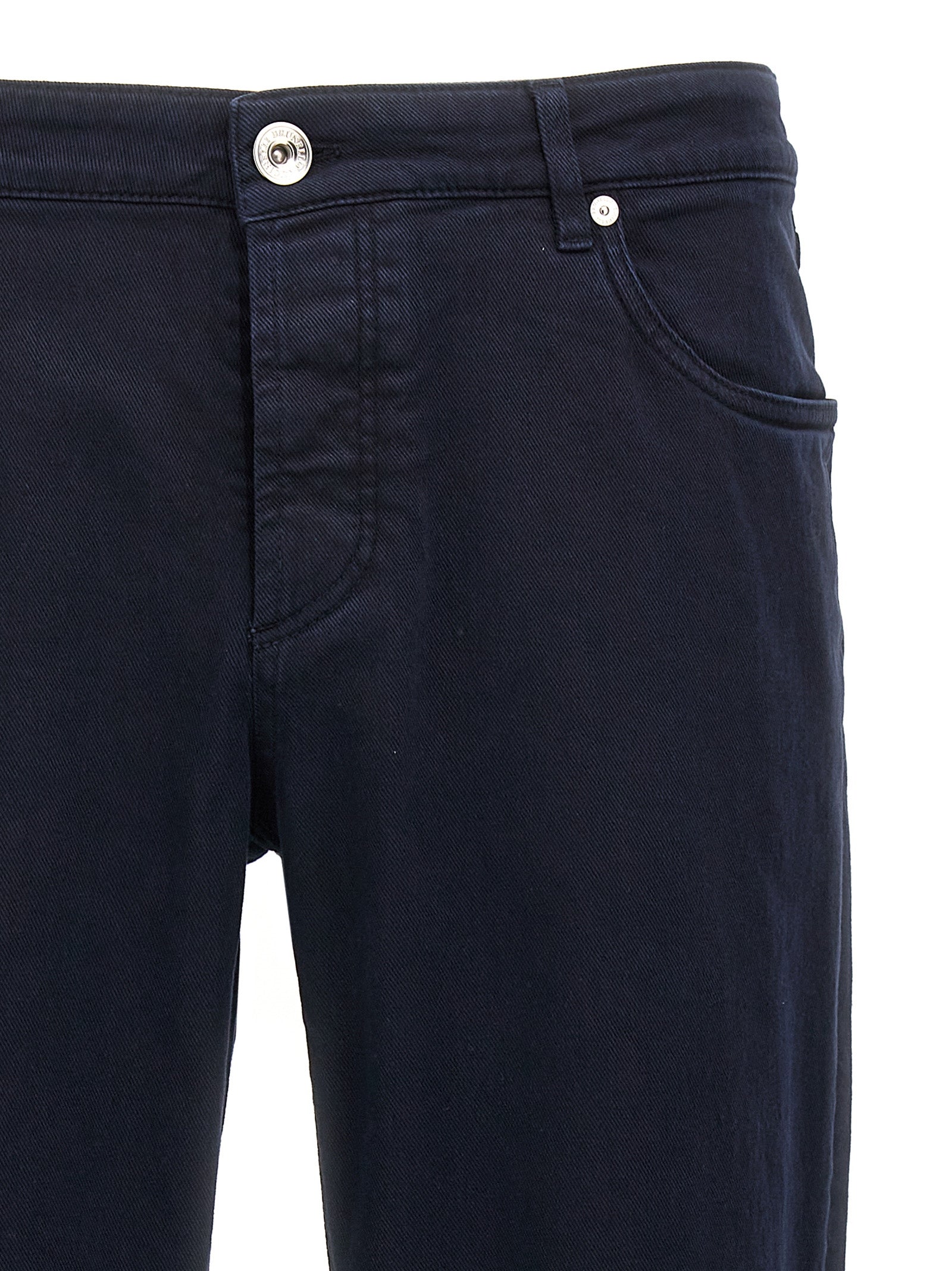 Brunello Cucinelli Blaue Baumwolljeans Denim