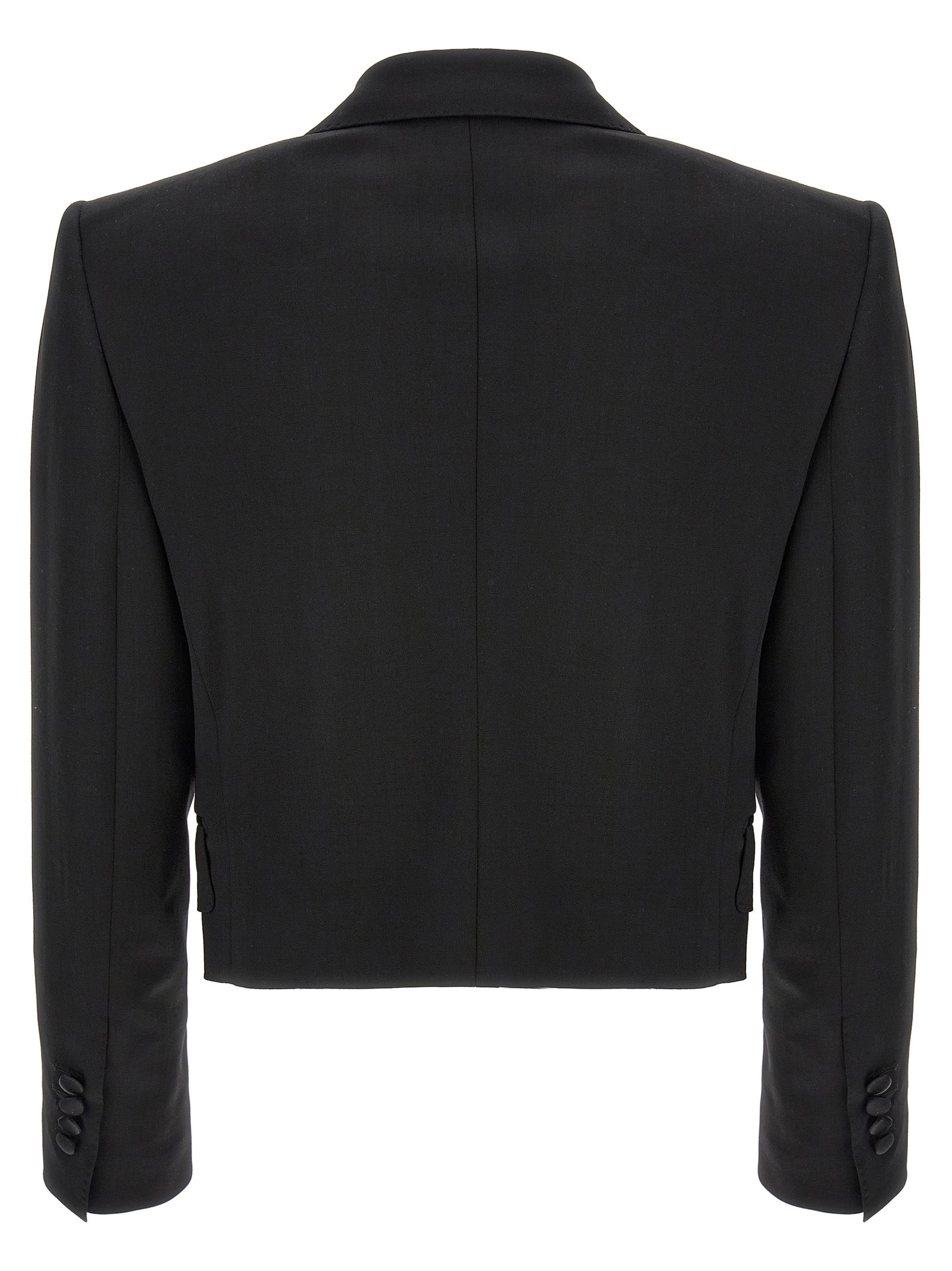 Dolce & Gabbana Schwarzer Blazer aus reiner Schurwolle