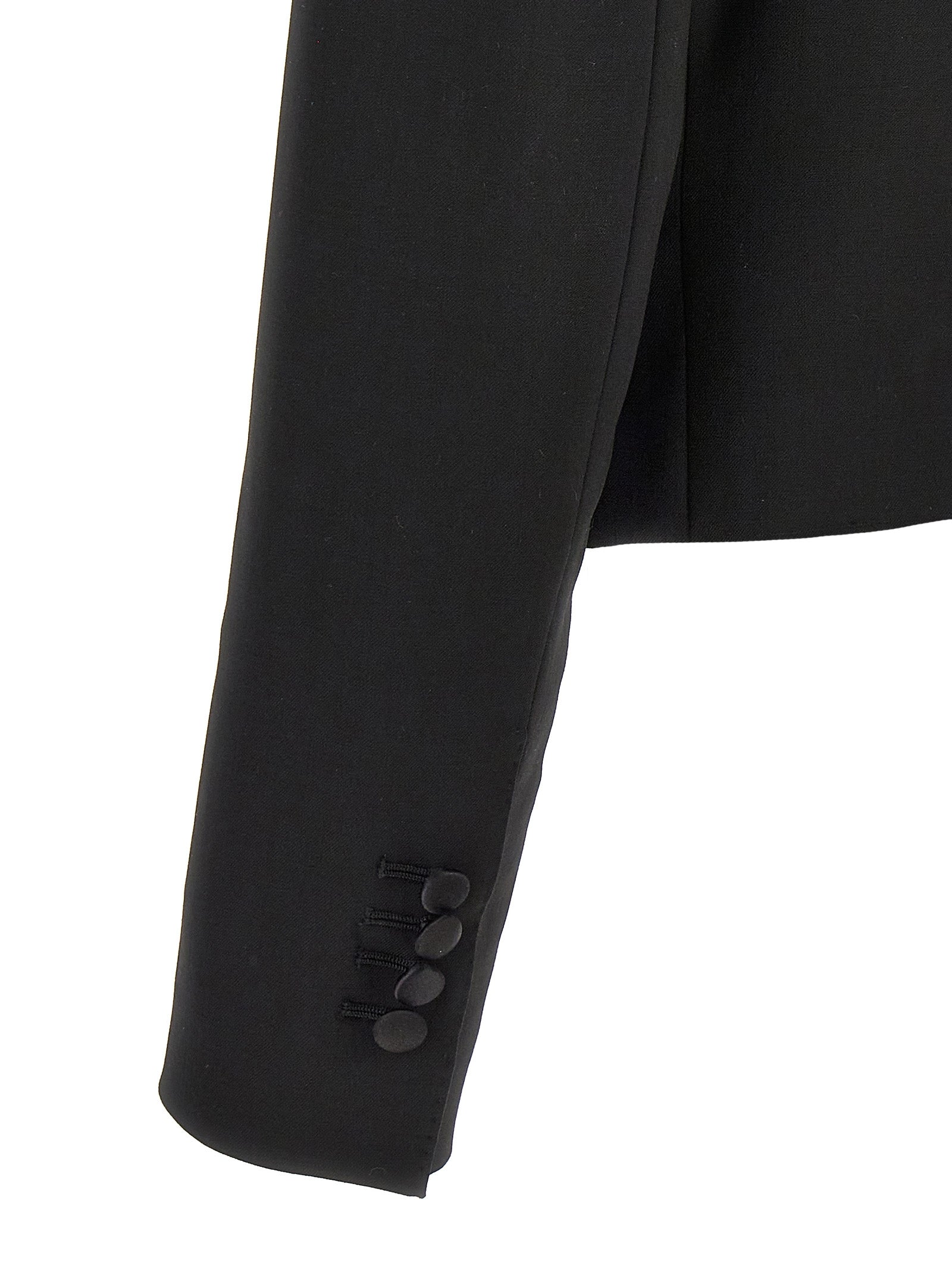Dolce & Gabbana Schwarzer Blazer aus reiner Schurwolle