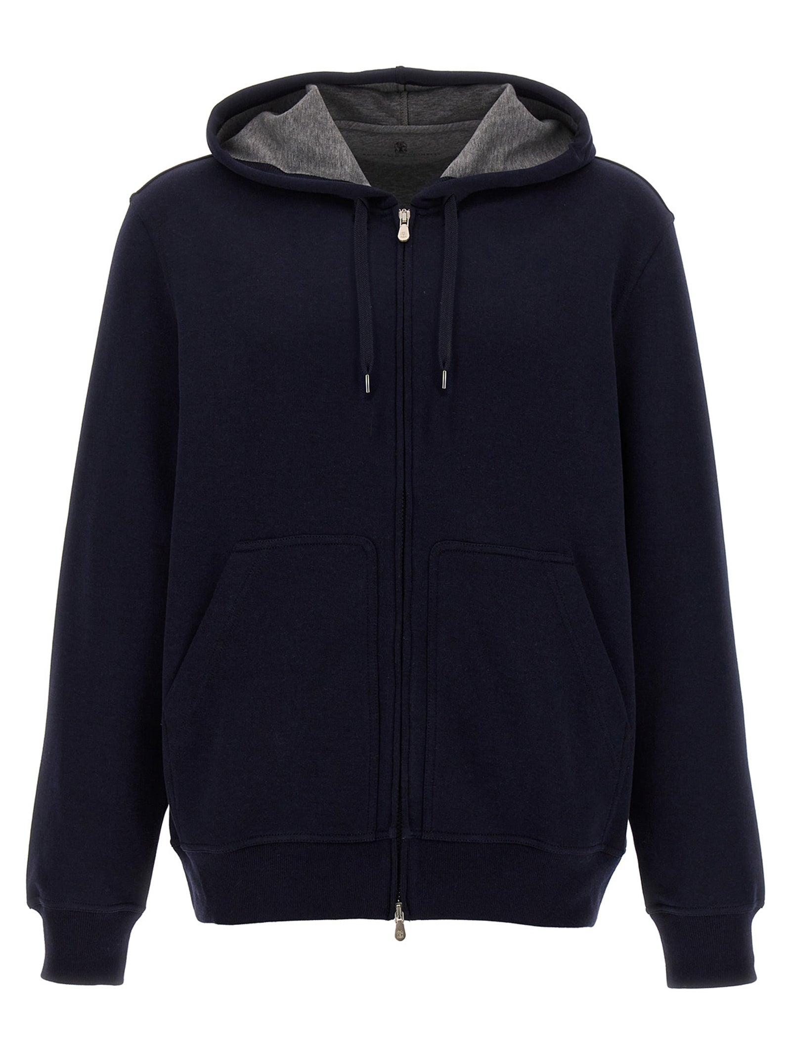 Brunello Cucinelli Blauer Baumwoll-Sweatshirt
