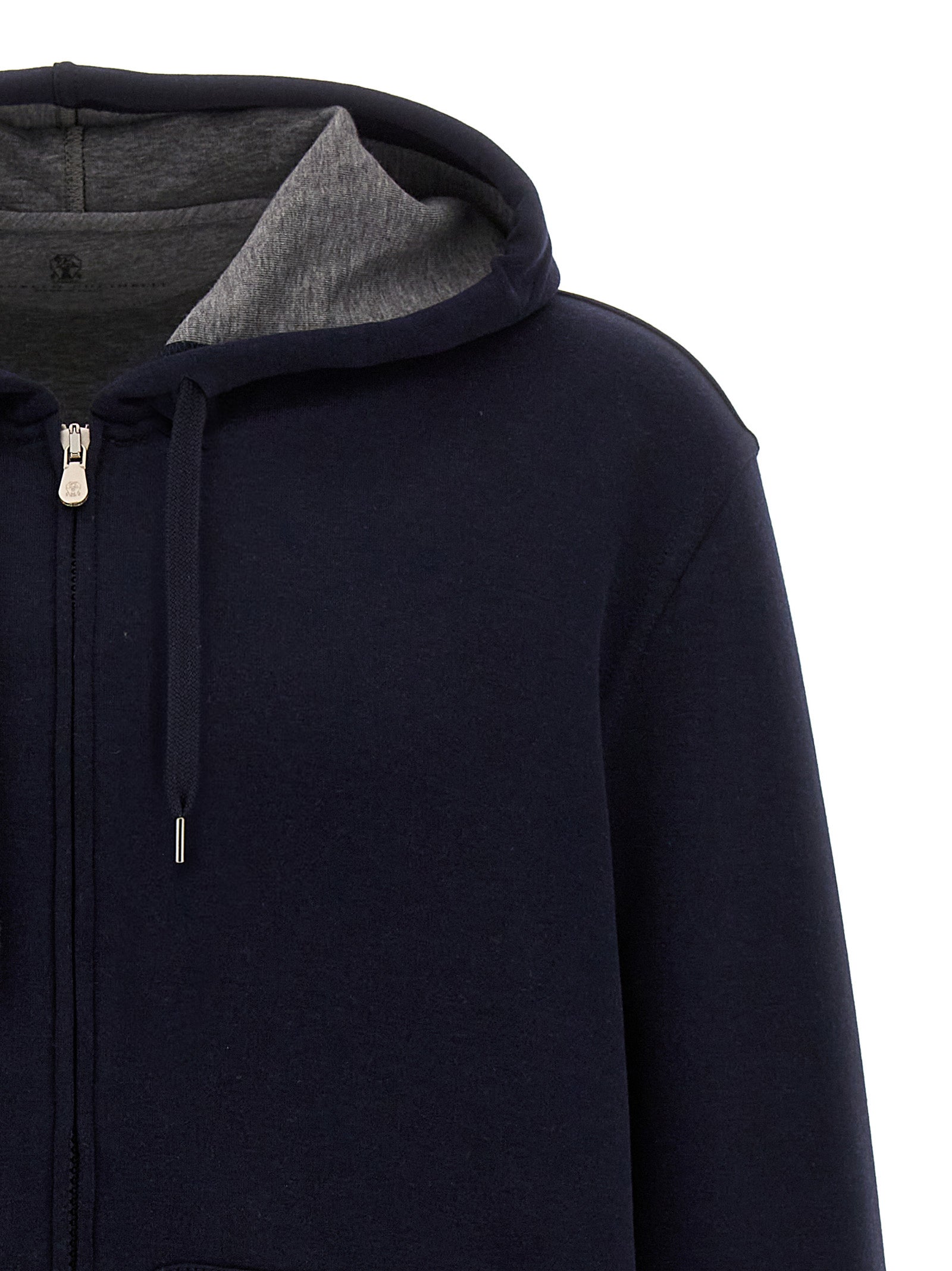 Brunello Cucinelli Blauer Baumwoll-Sweatshirt