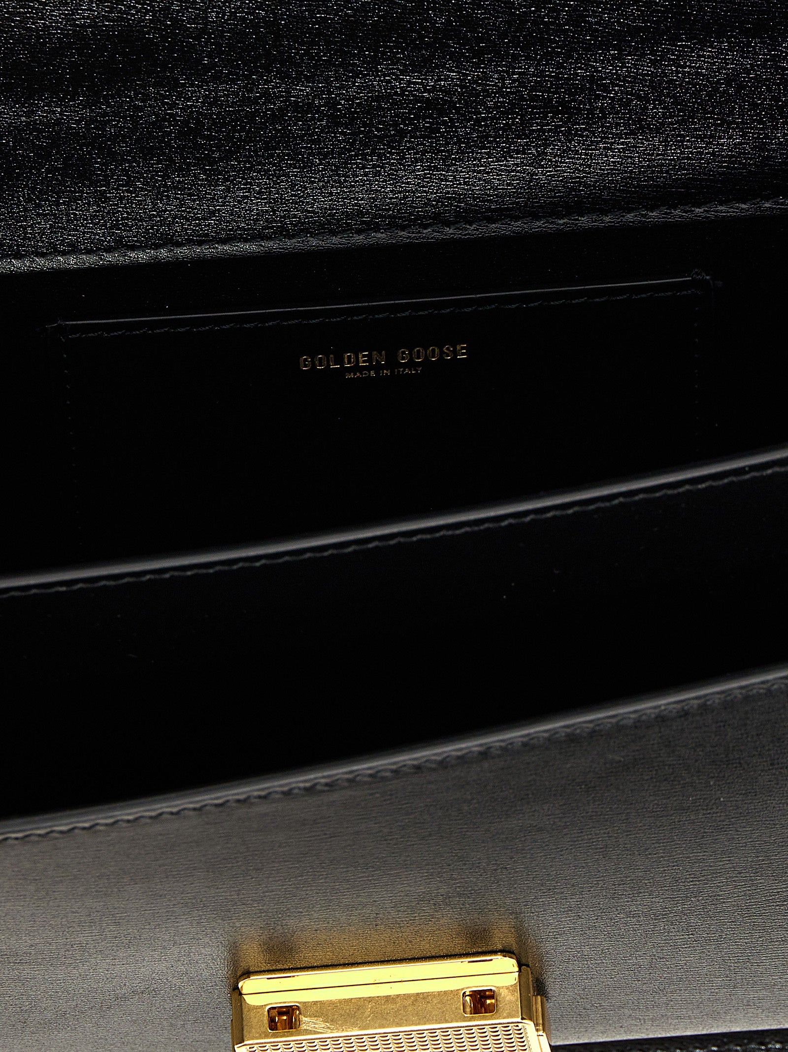 Golden Goose Schwarze Kalbsleder-Handtasche