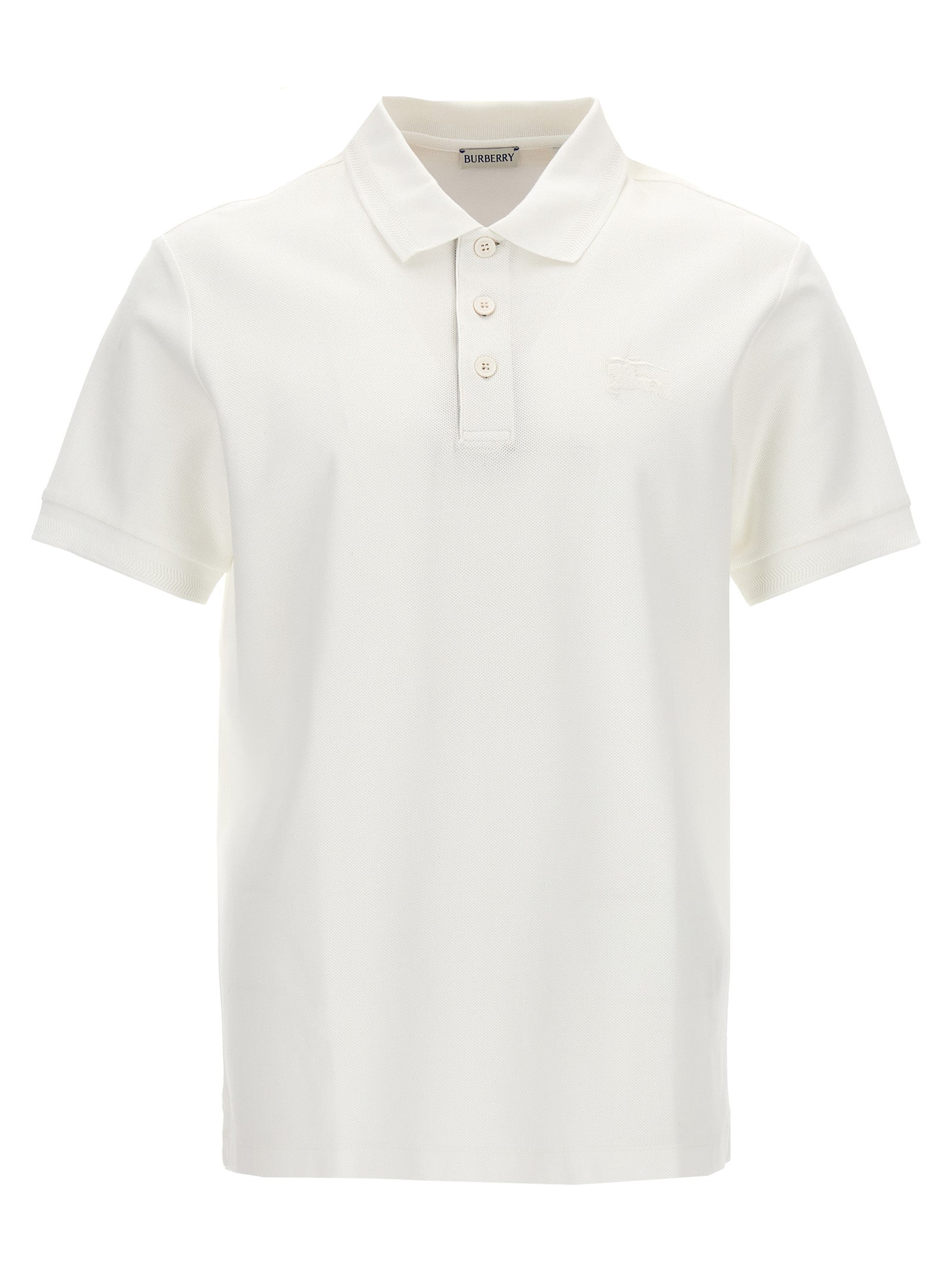 Burberry Weißes Poloshirt aus Baumwolle
