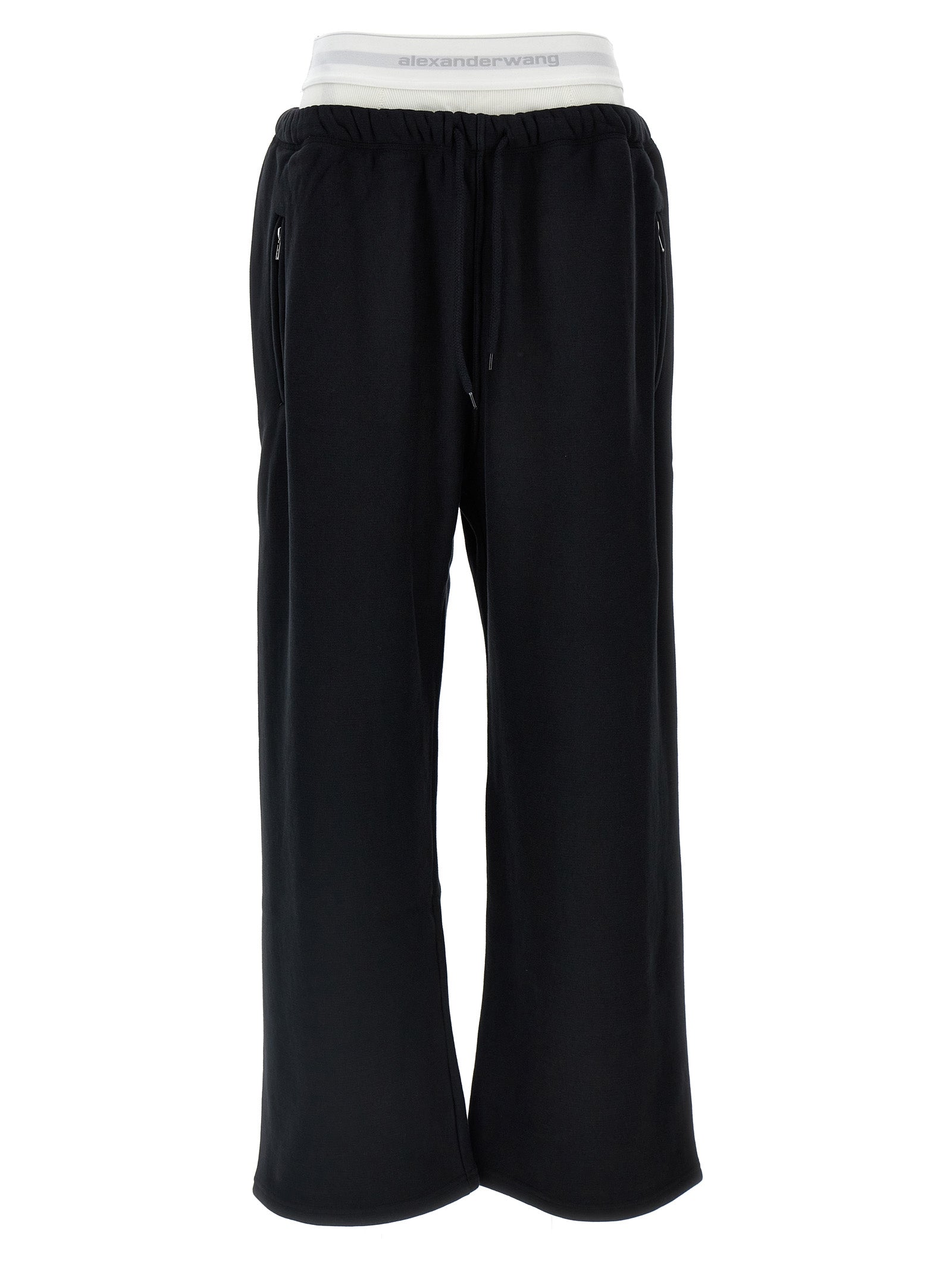 T BY ALEXANDER WANG Schwarze Baumwoll-Jogginghose (Trainingshose)