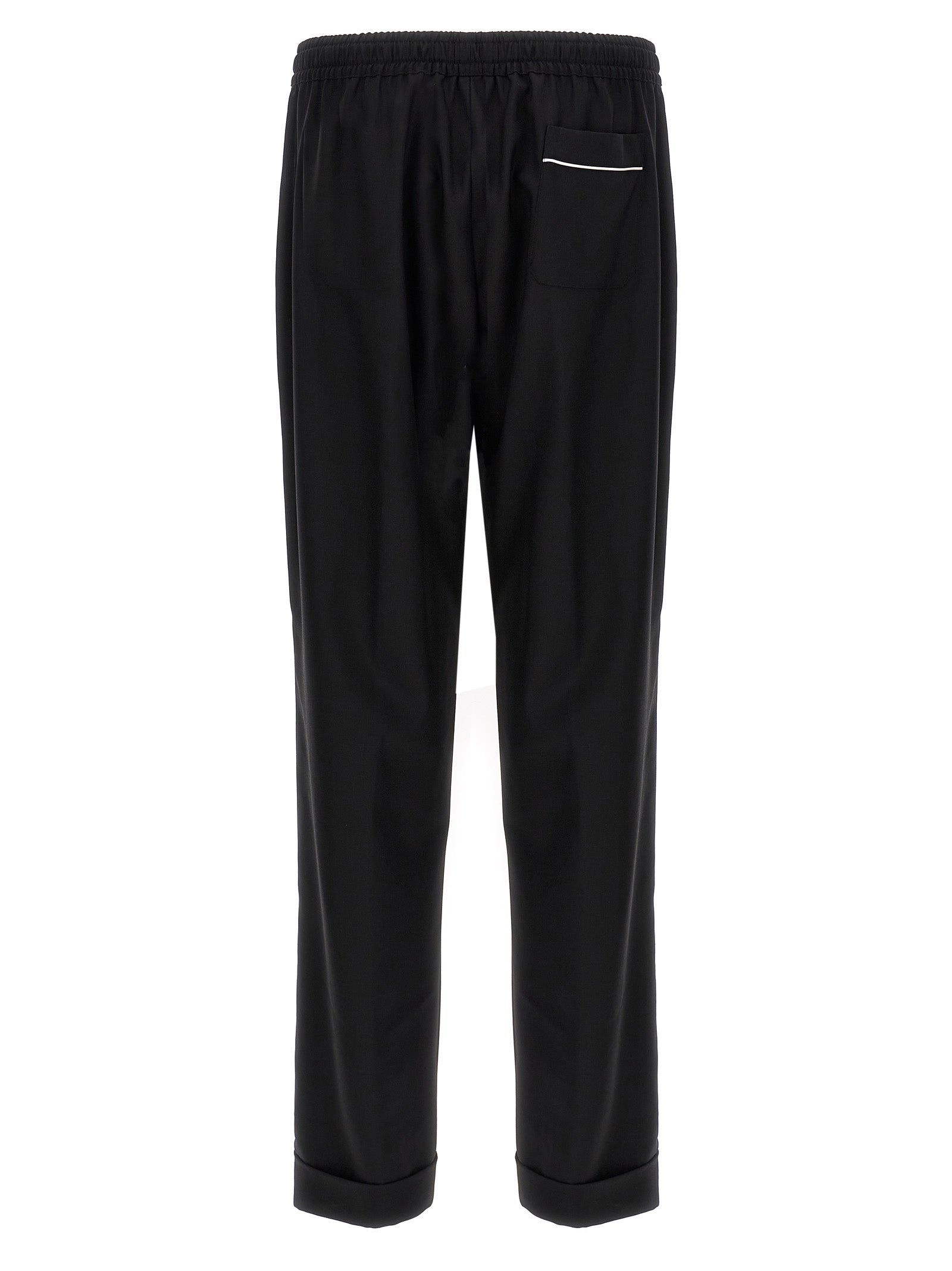 Dolce & Gabbana Schwarze Hose aus reiner Schurwolle