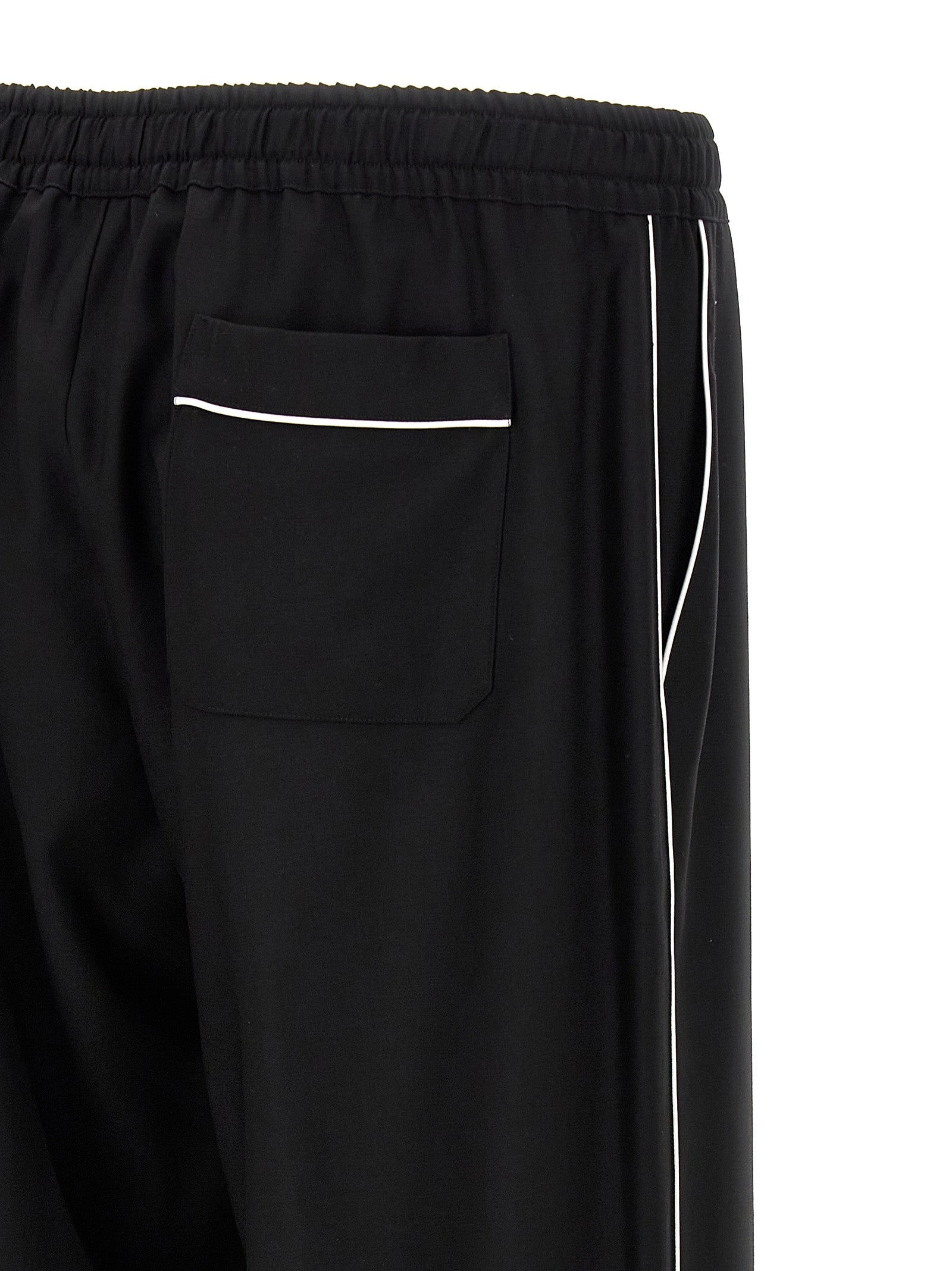 Dolce & Gabbana Schwarze Hose aus reiner Schurwolle
