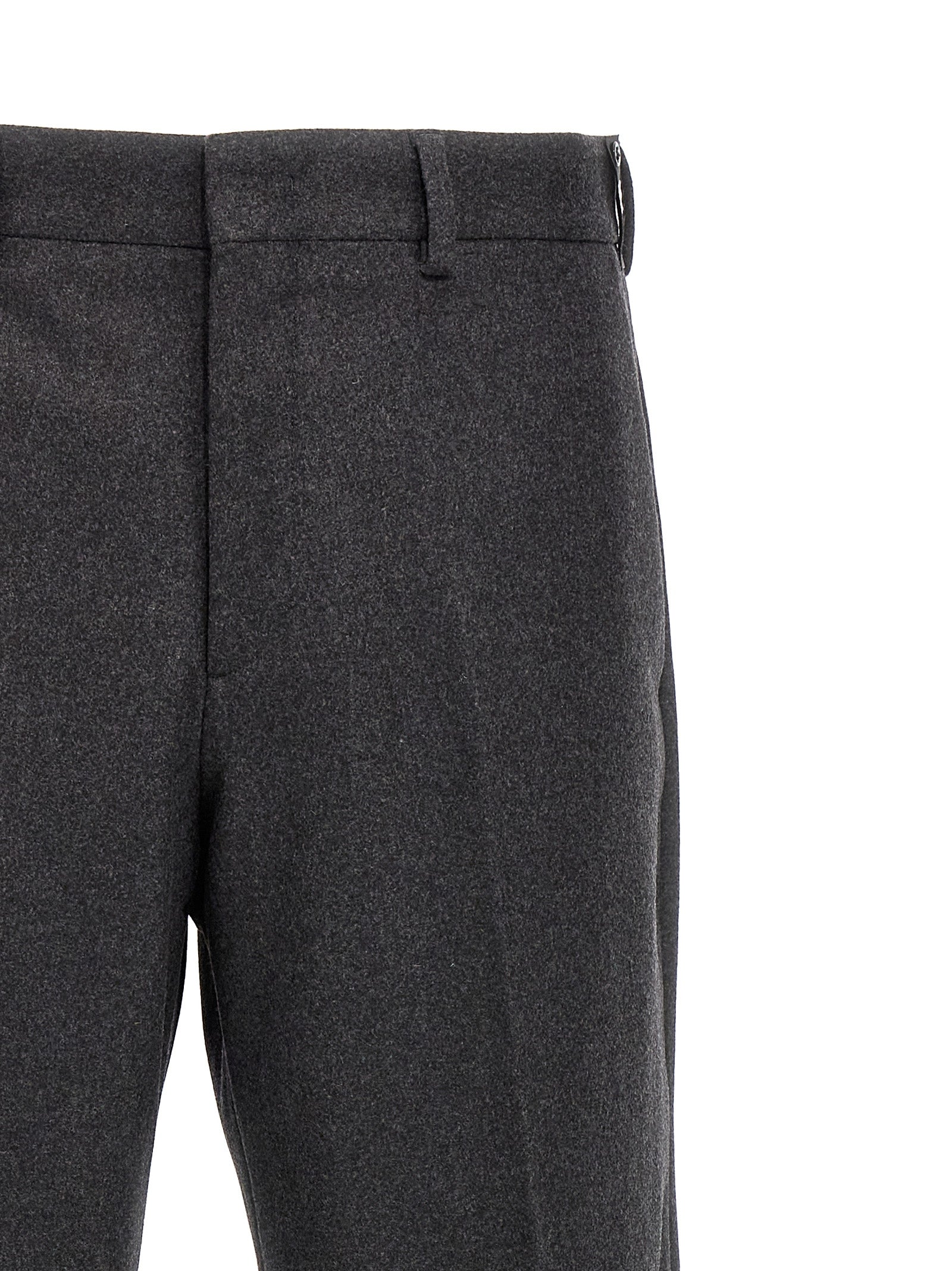 Fendi Graue Kaschmir-Freizeithose