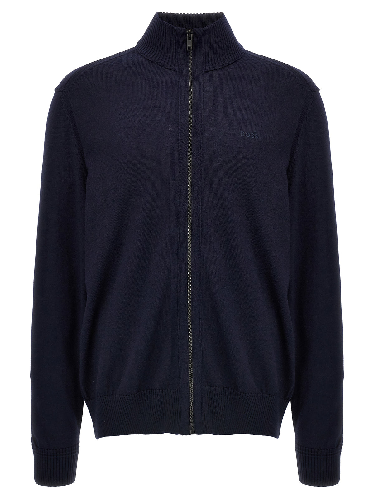 Hugo Boss Blauer Wollcardigan