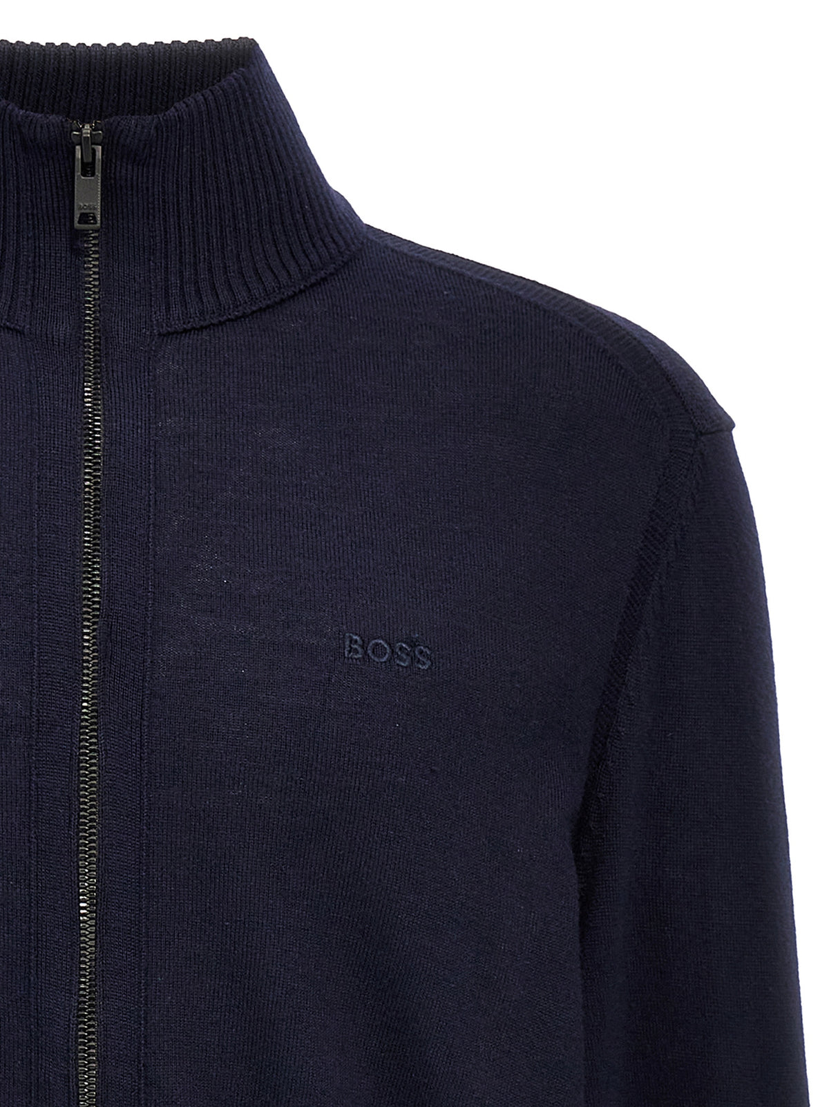 Hugo Boss Blauer Wollcardigan