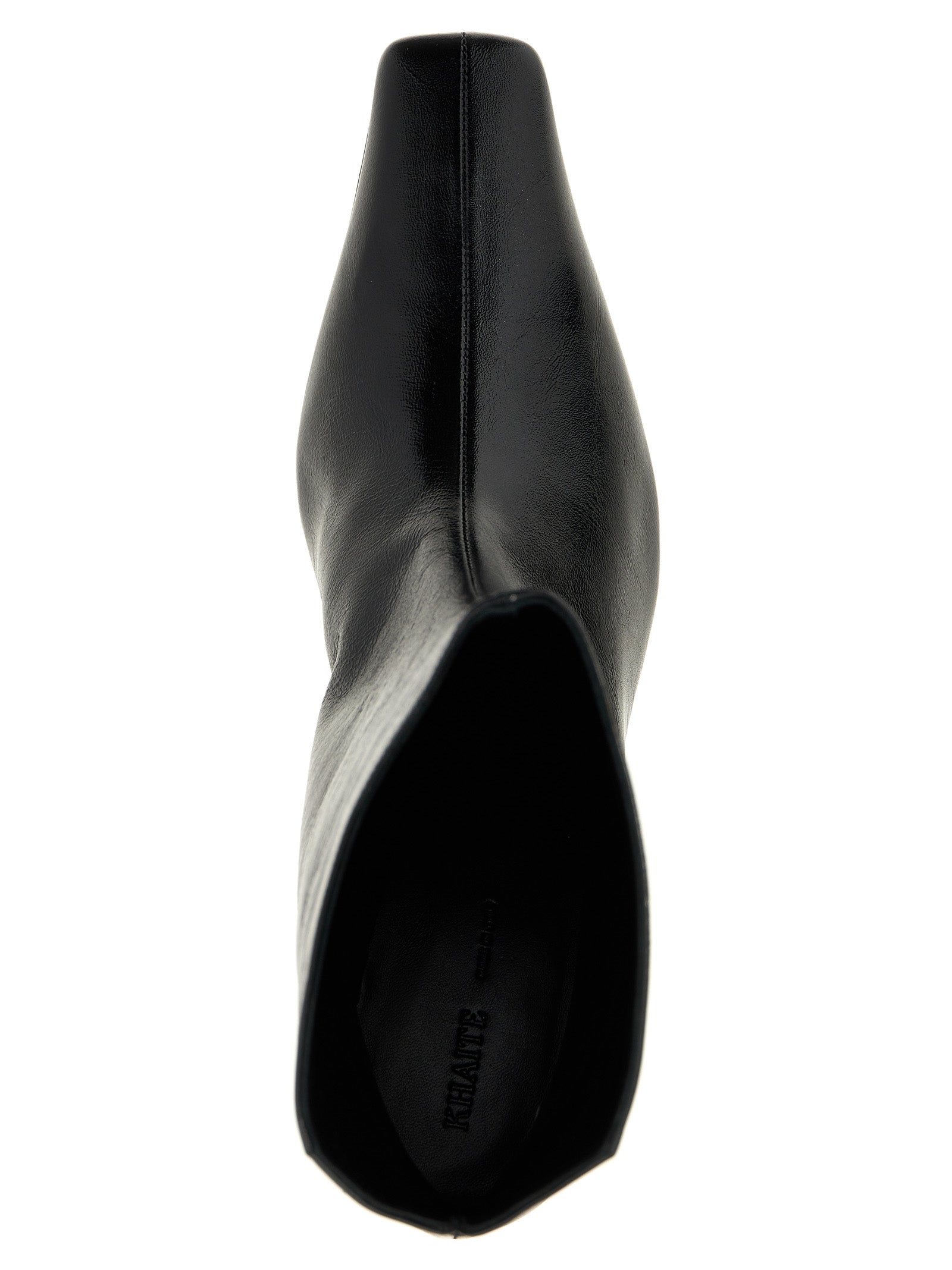 Khaite Schwarze Stiefeletten aus Kalbsleder