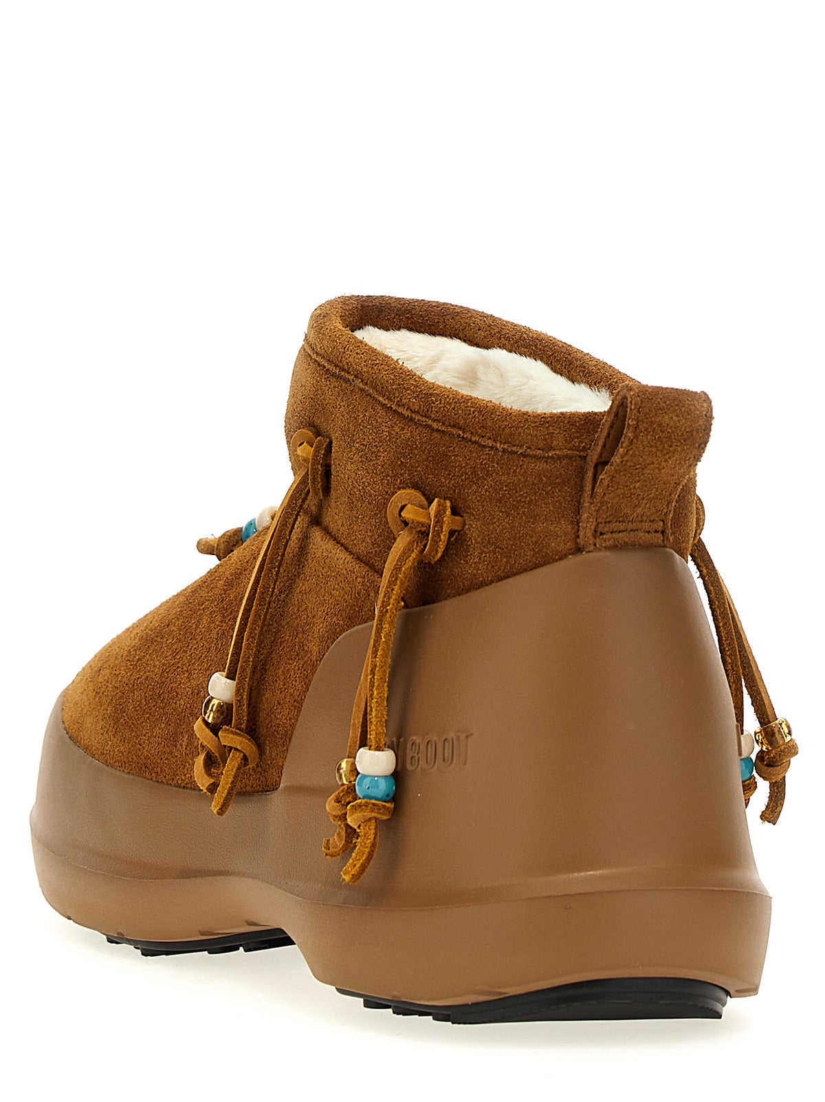 Moon Boot Braune Wildleder-Stiefeletten