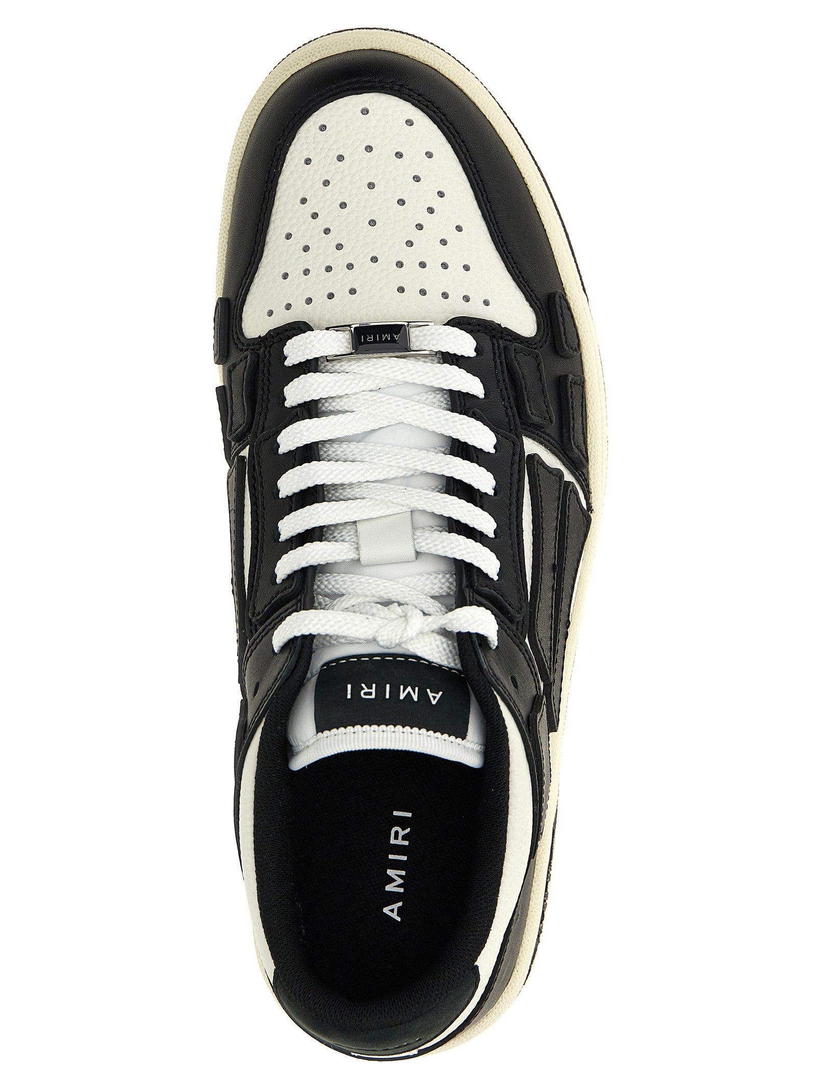 Amiri Zweifarbige Low-Top-Sneaker aus Rindsleder